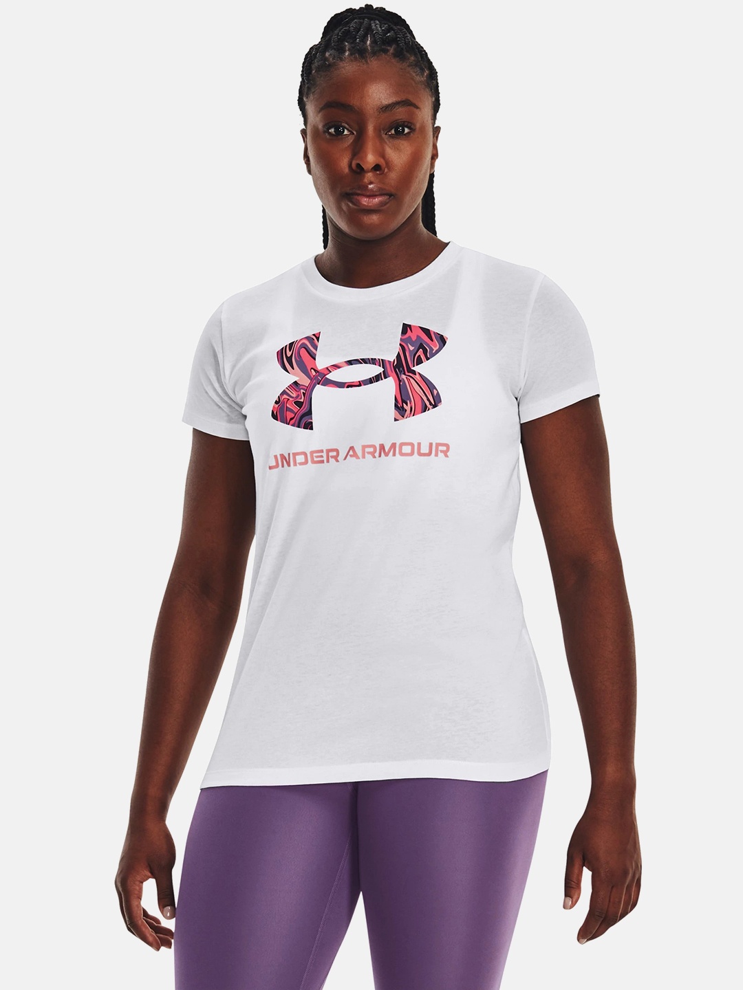 

UNDER ARMOUR Brand Logo Printed T-shirt, White