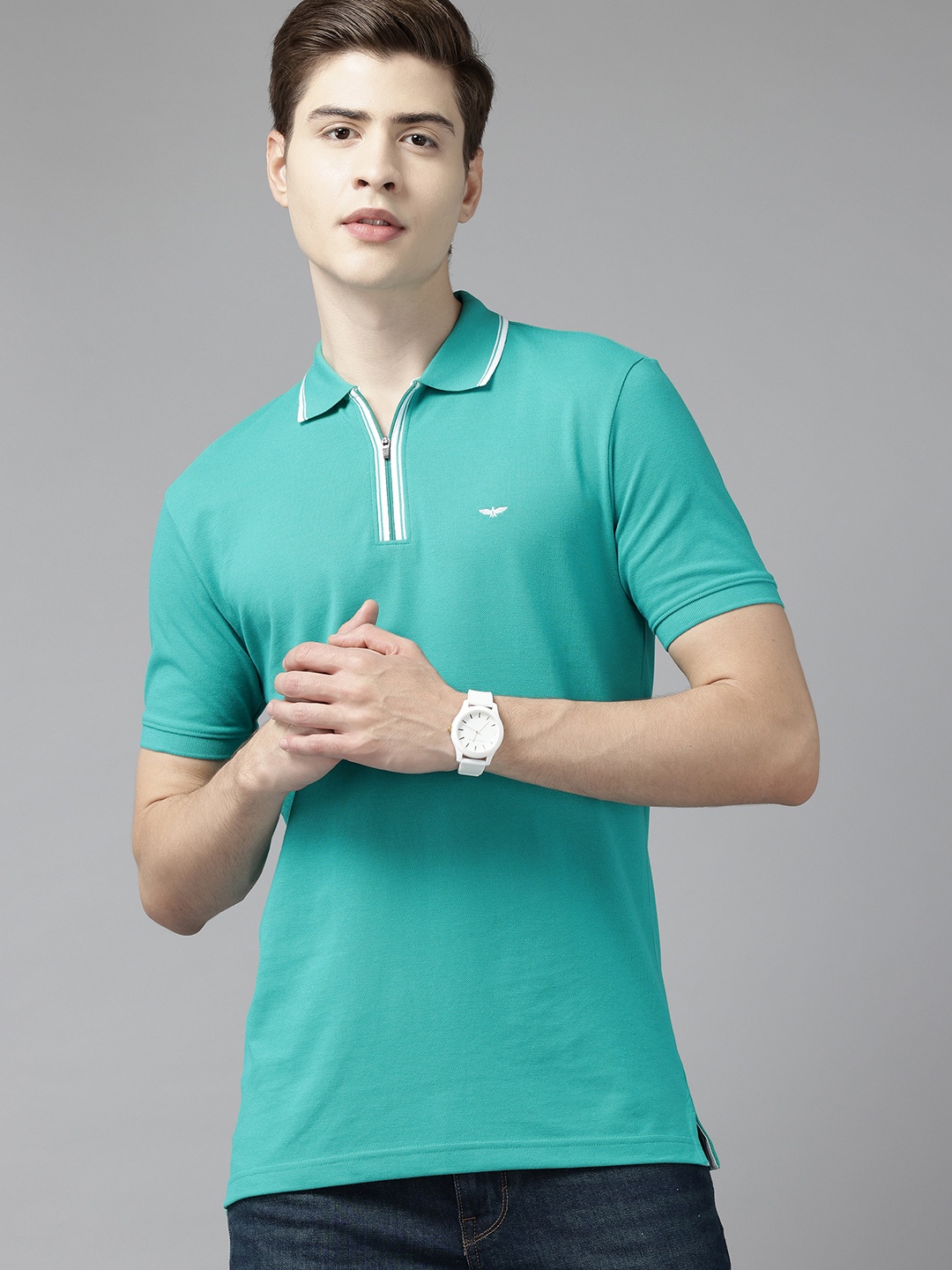 

Park Avenue Polo Collar T-shirt, Green