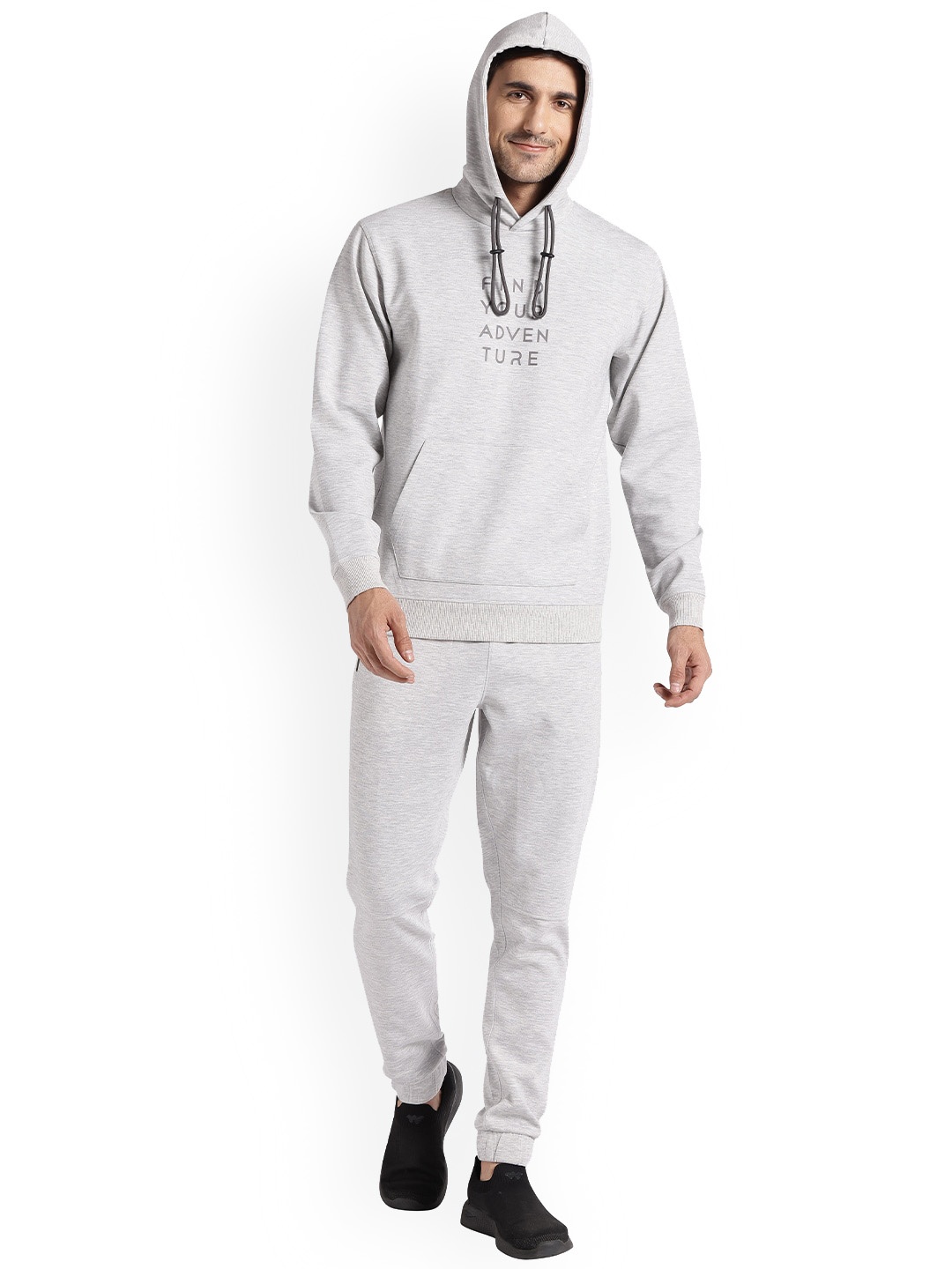 

Wildcraft Typography Printed Cotton Tracksuit, Grey