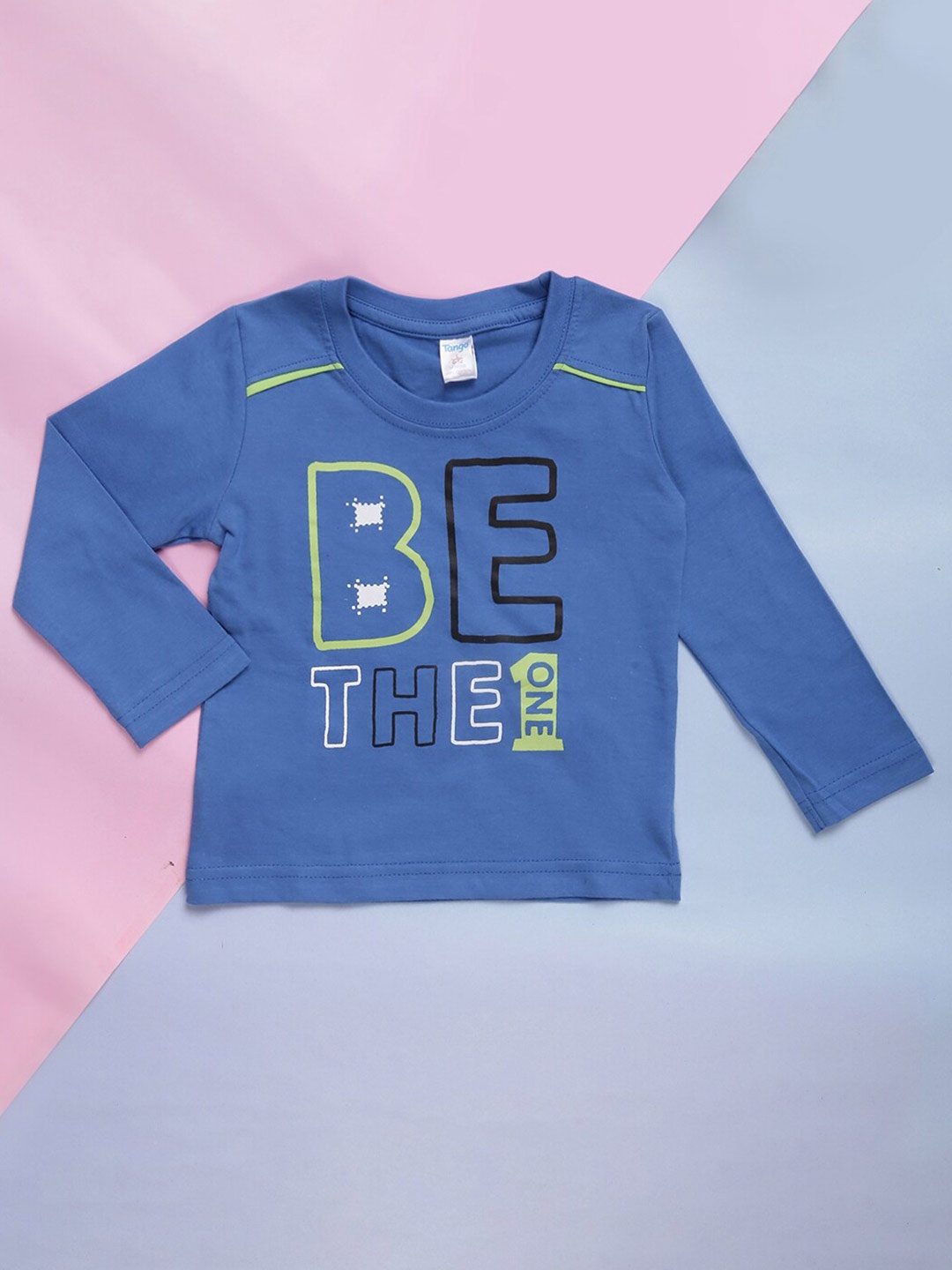 

V-Mart Kids Typography Printed Cotton T-shirt, Blue