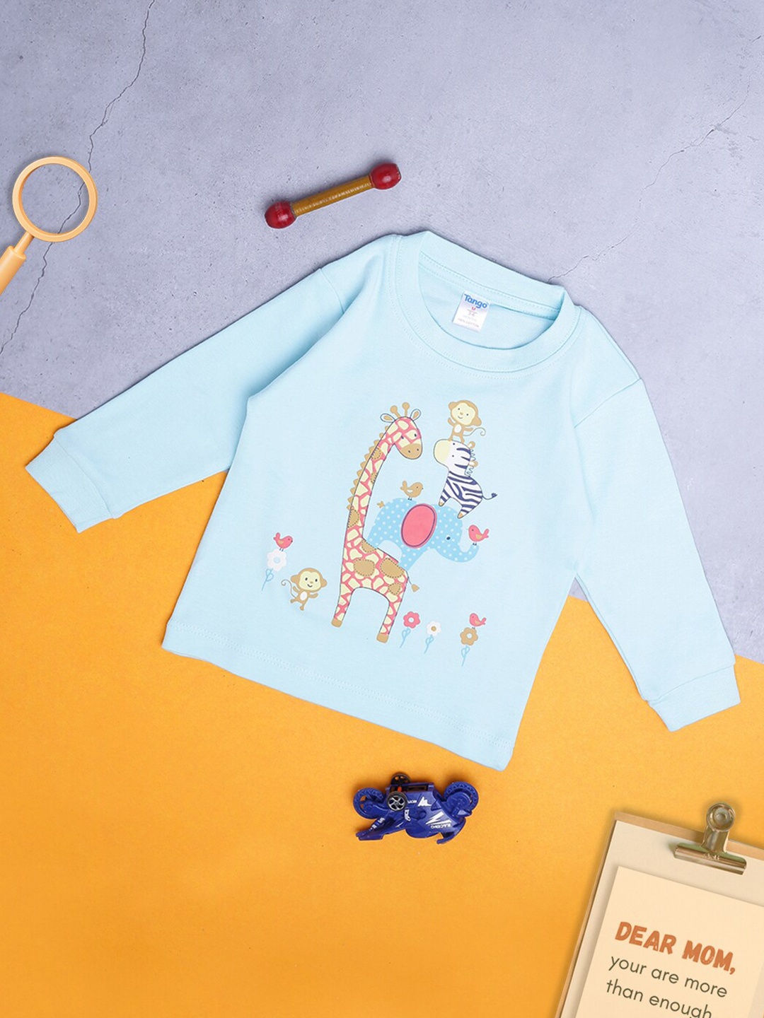 

V-Mart Kids Graphic Printed Cotton T-shirt, Turquoise blue