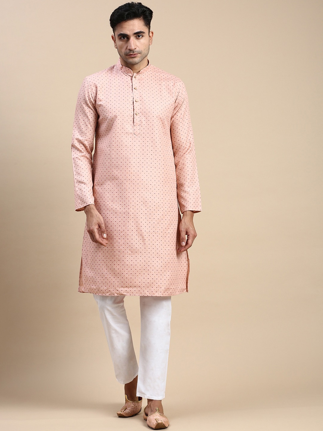 

Rishika Geometric Printed Pure Cotton Straight Kurta, Orange