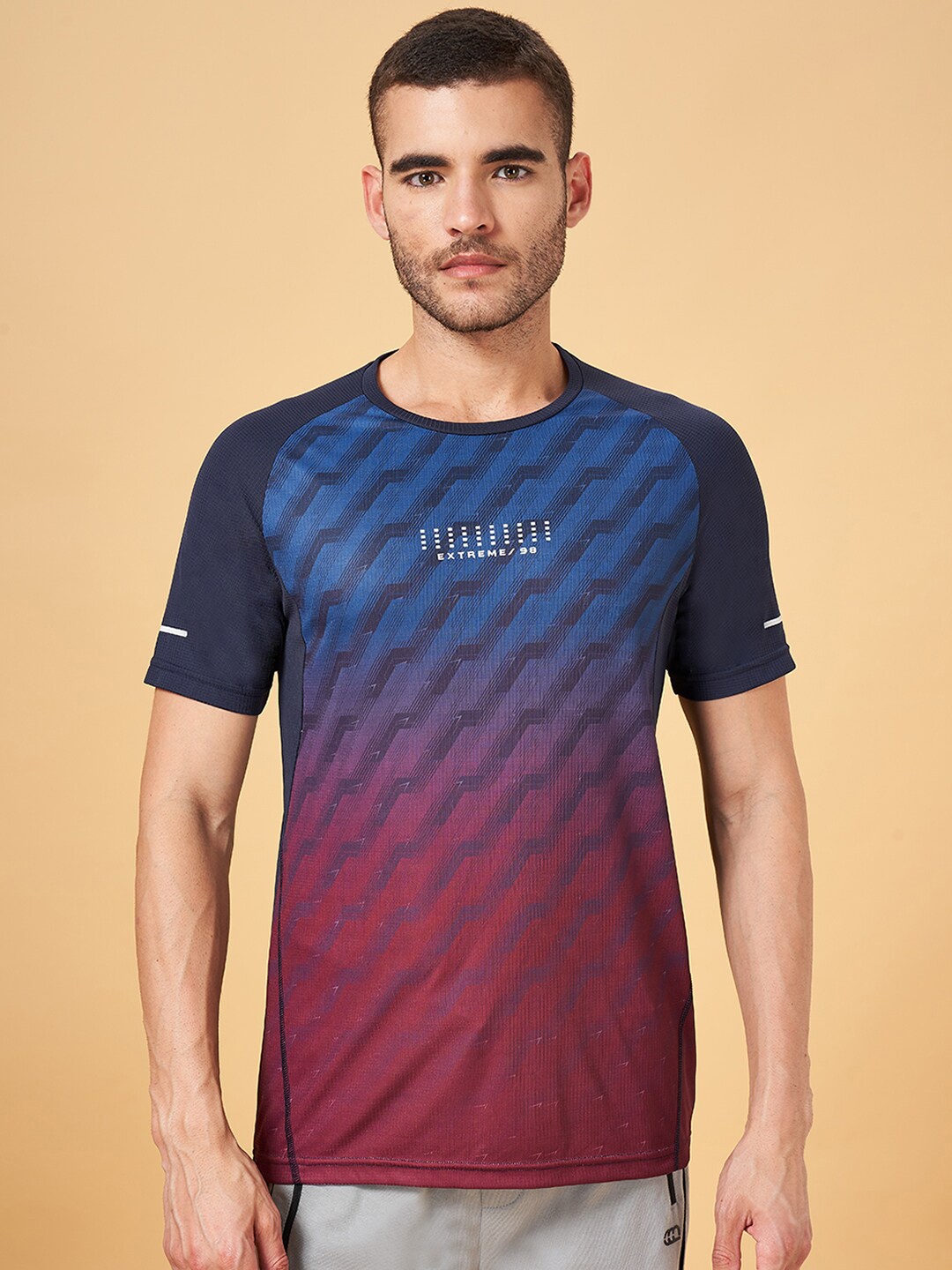 

Ajile by Pantaloons Graphic Printed Slim Fit T-shirt, Navy blue
