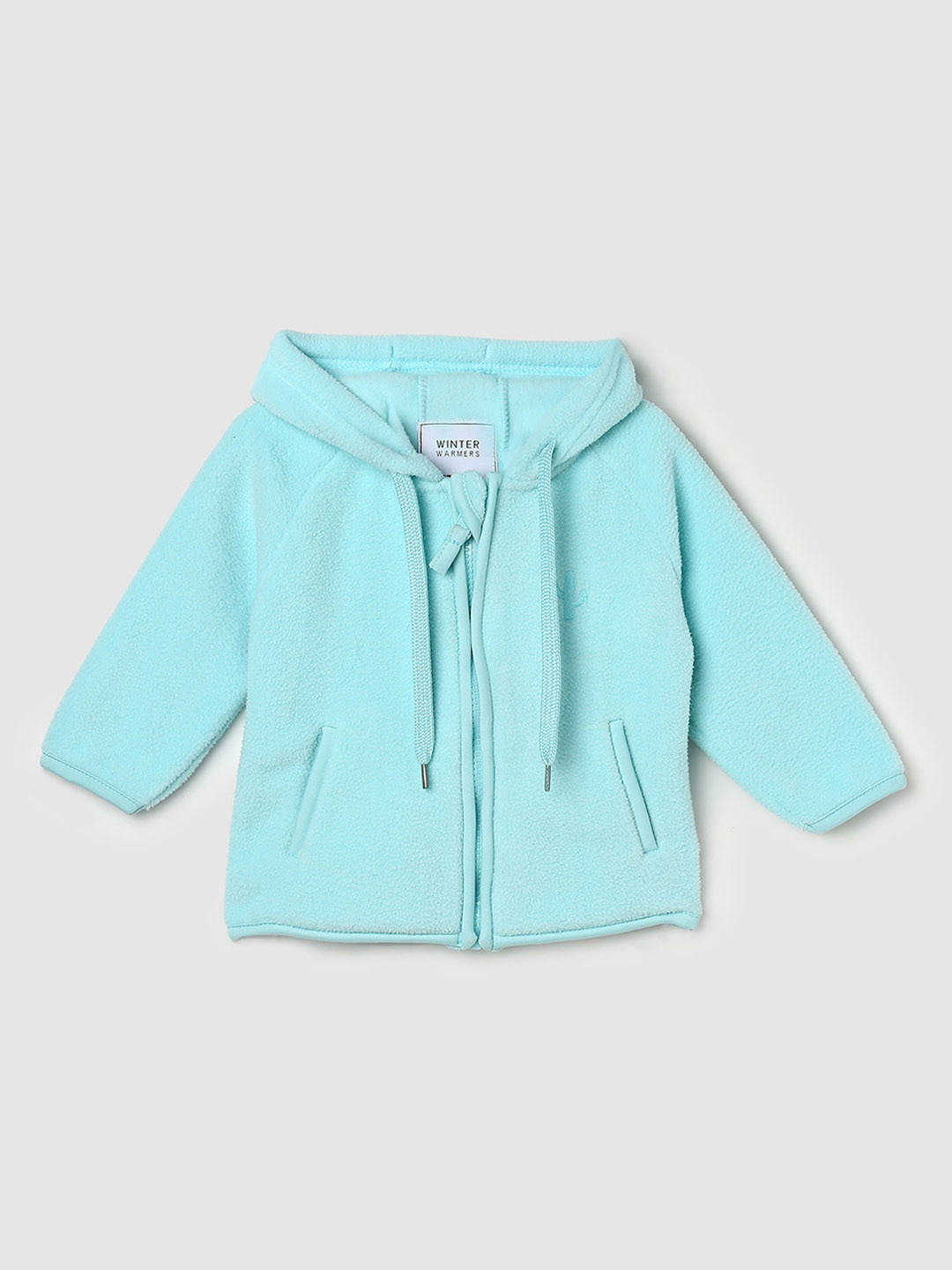 

max Infant Girls Hooded Tailored Jacket, Blue