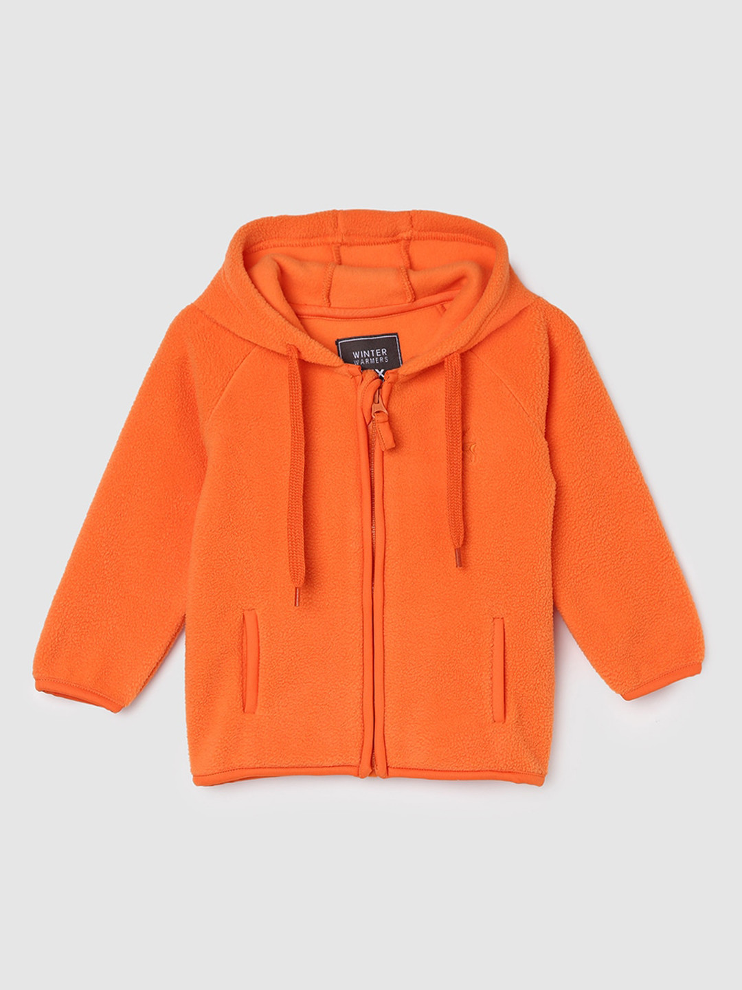 

max Infant Boys Hooded Tailored Jacket, Orange