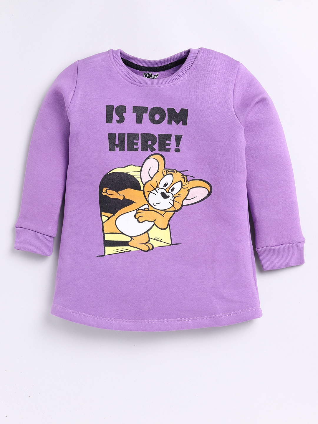 

Eteenz Girls Jerry Printed Premium Cotton Sweatshirt, Purple