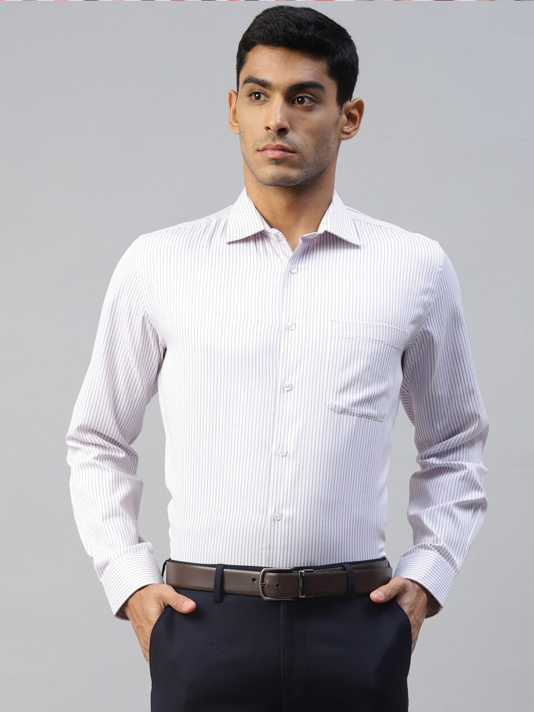 

DON VINO Comfort Slim Fit Opaque Formal Shirt, Lavender