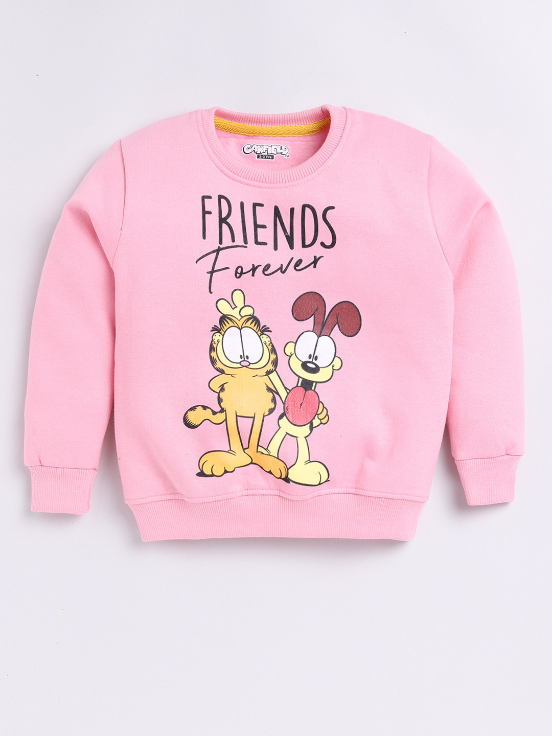 

Eteenz Girls Garfield Printed Premium Cotton Sweatshirt, Pink