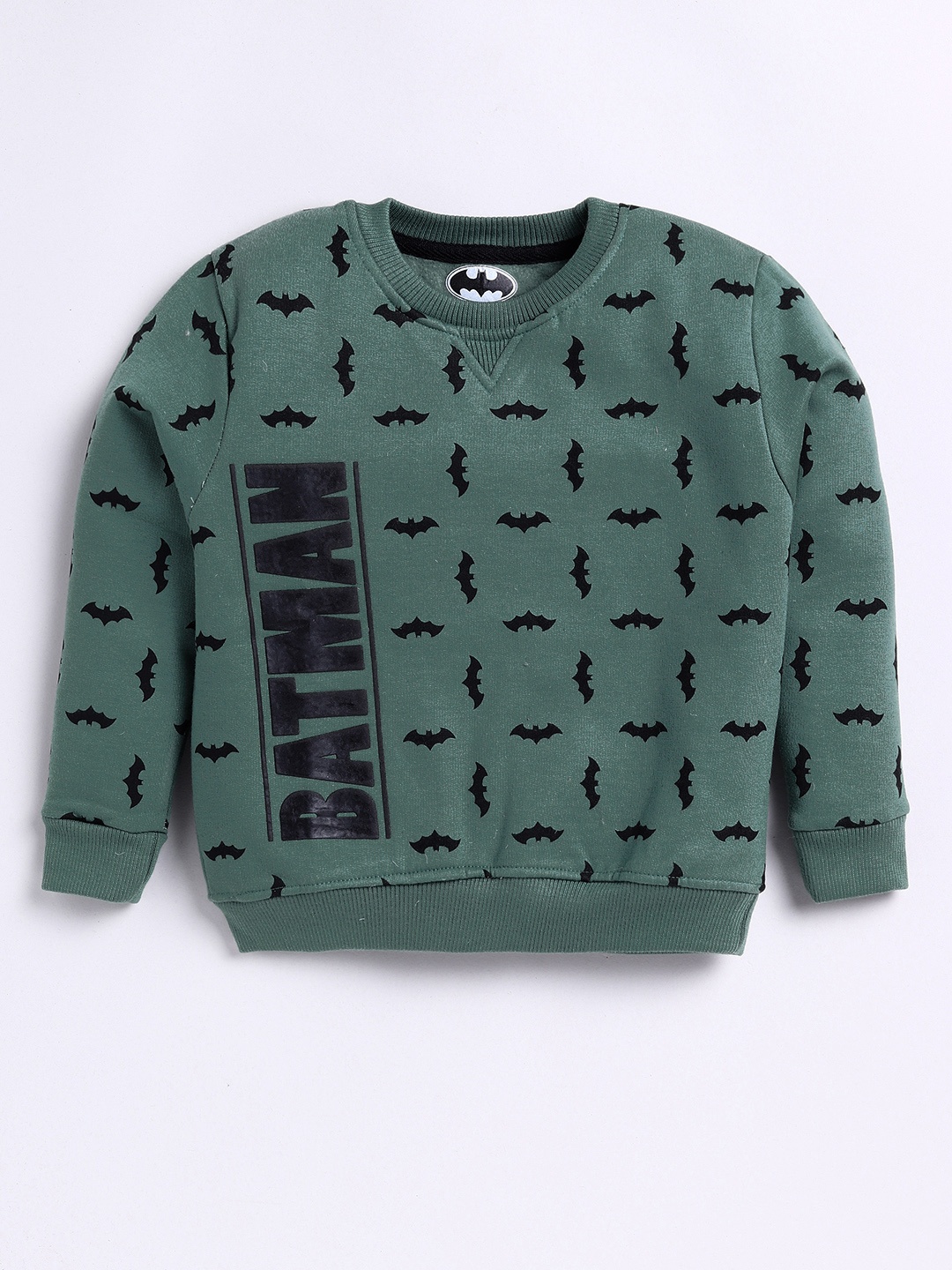 

Eteenz Boys Premium Cotton Batman Printed Sweatshirt, Green