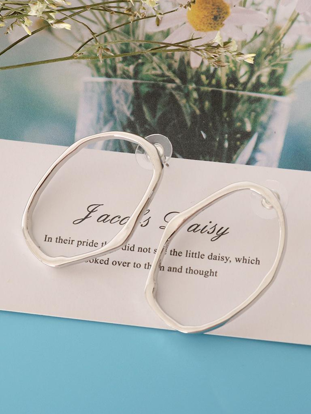 

Lyla Contemporary Drop Earring, Silver