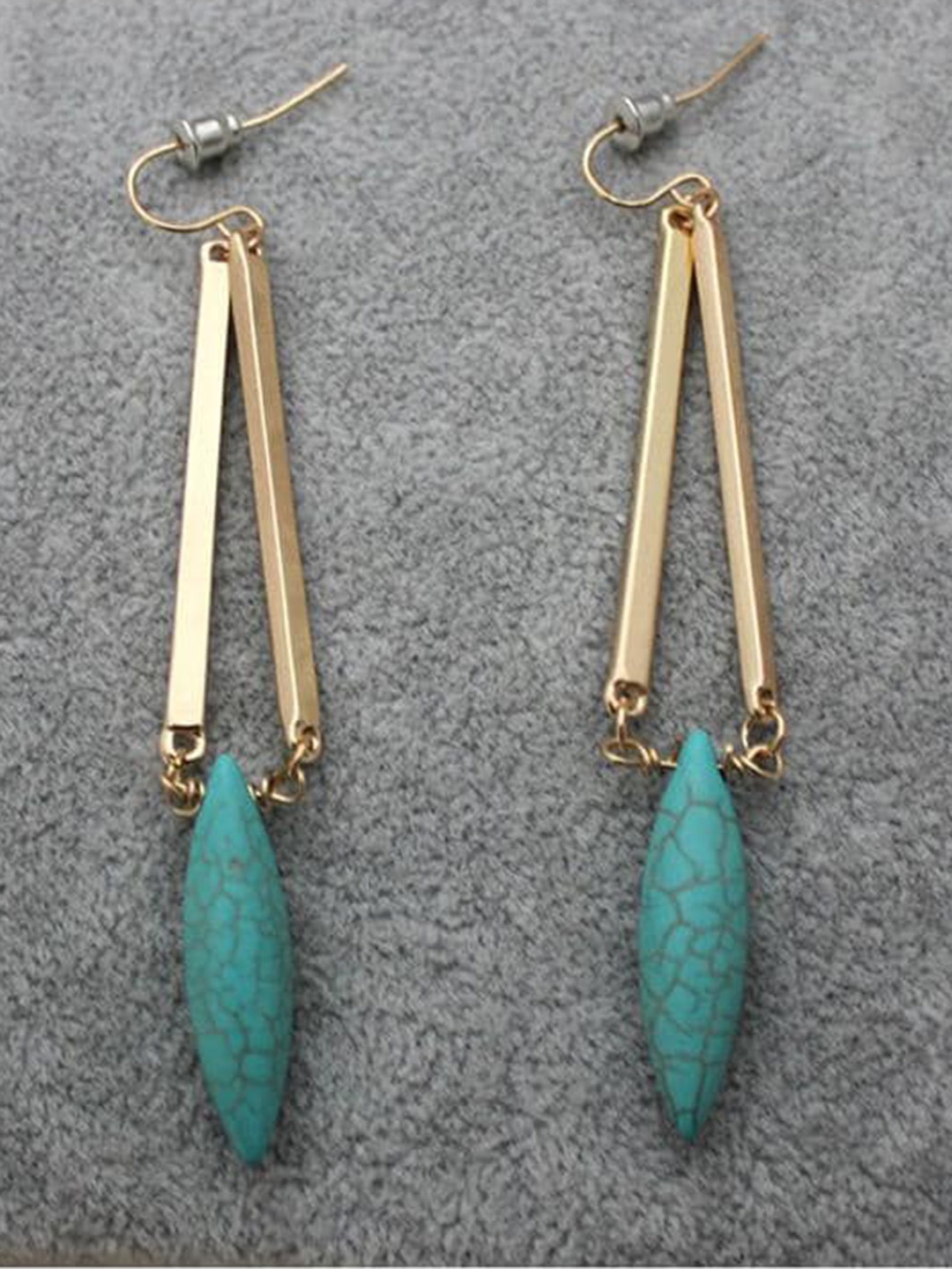 

Lyla Gold-Plated Contemporary Drop Earrings