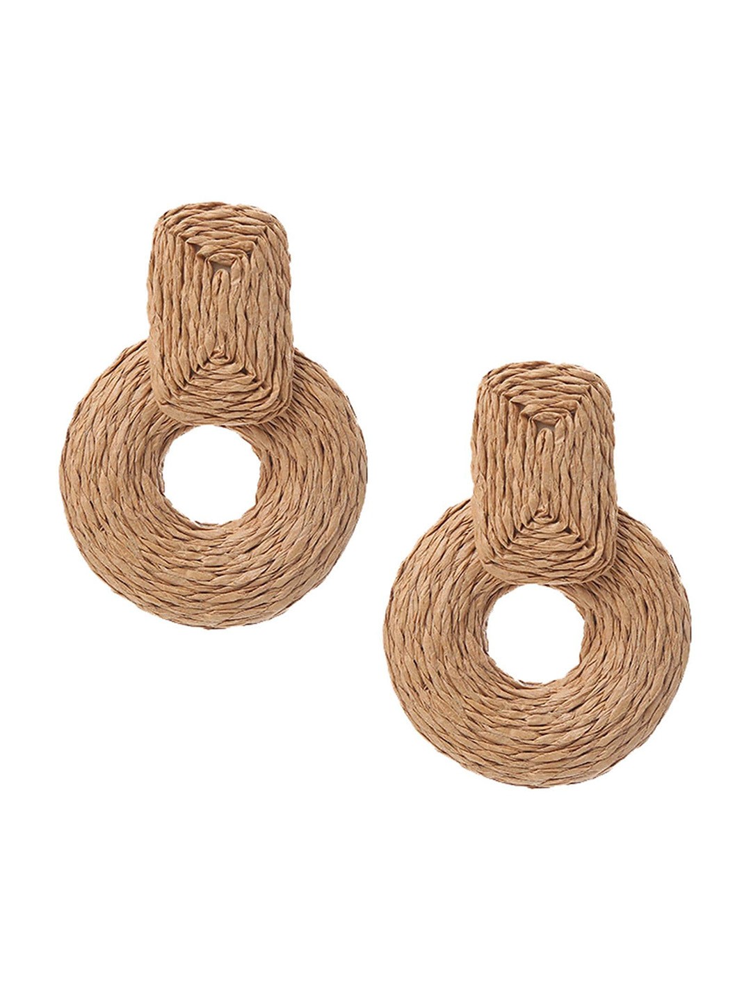 

Lyla Contemporary Drop Earrings, Brown