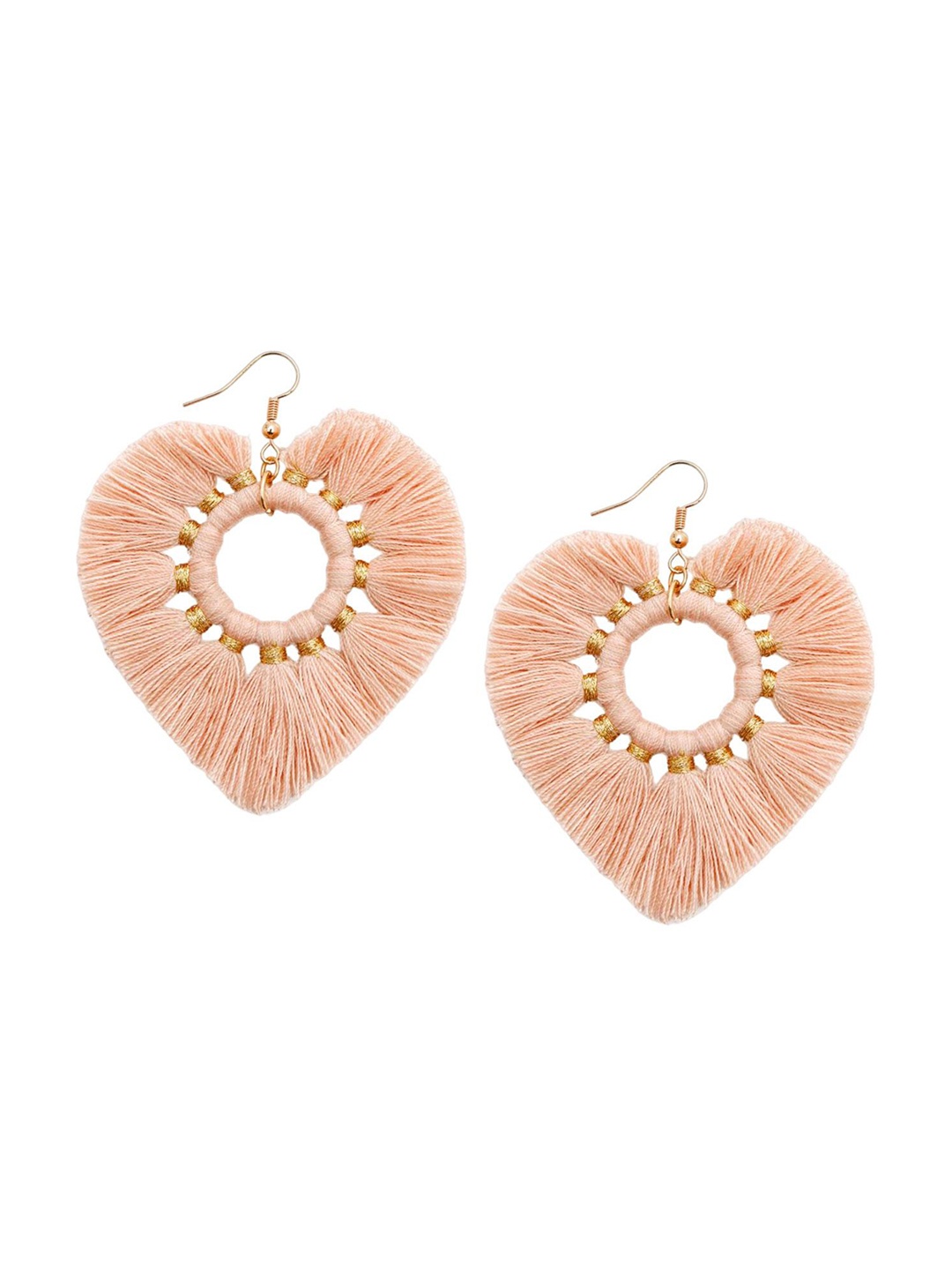 

Lyla Contemporary Drop Earrings, Peach