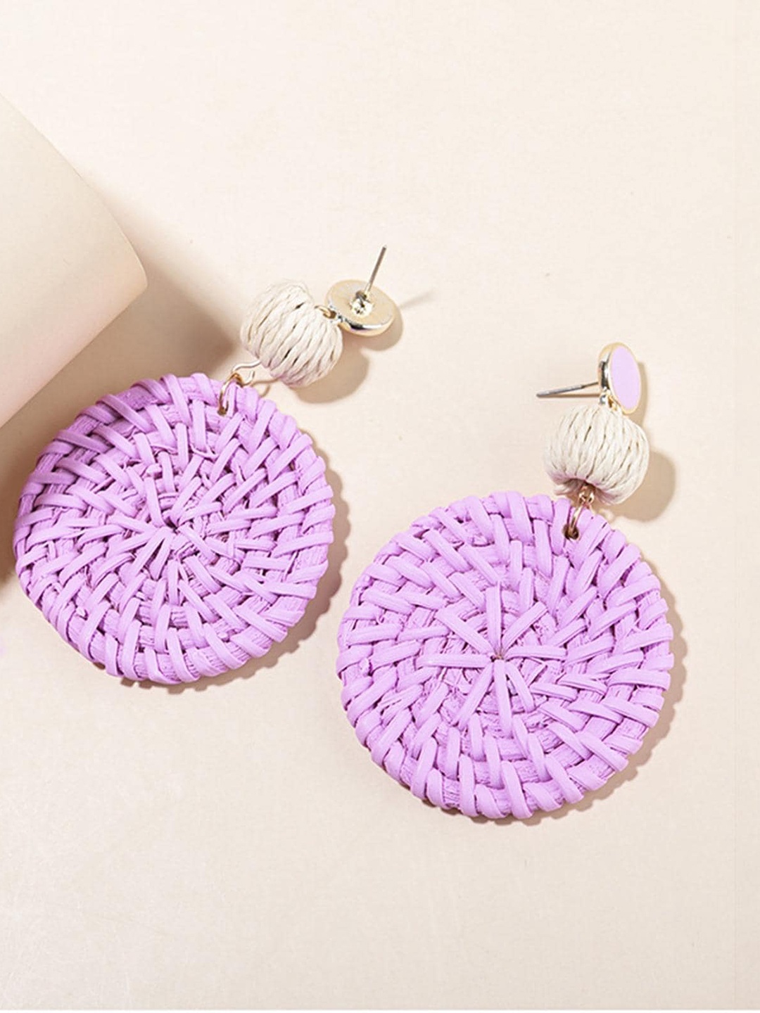 

Lyla Stainless Steel Drop Earrings, Lavender