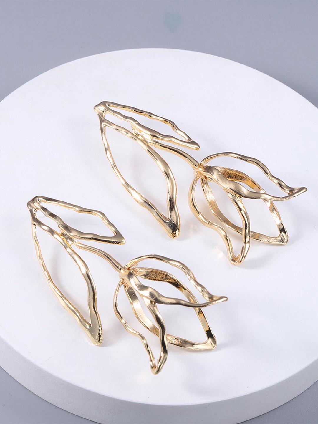 

Lyla Gold-Plated Contemporary Drop Earrings