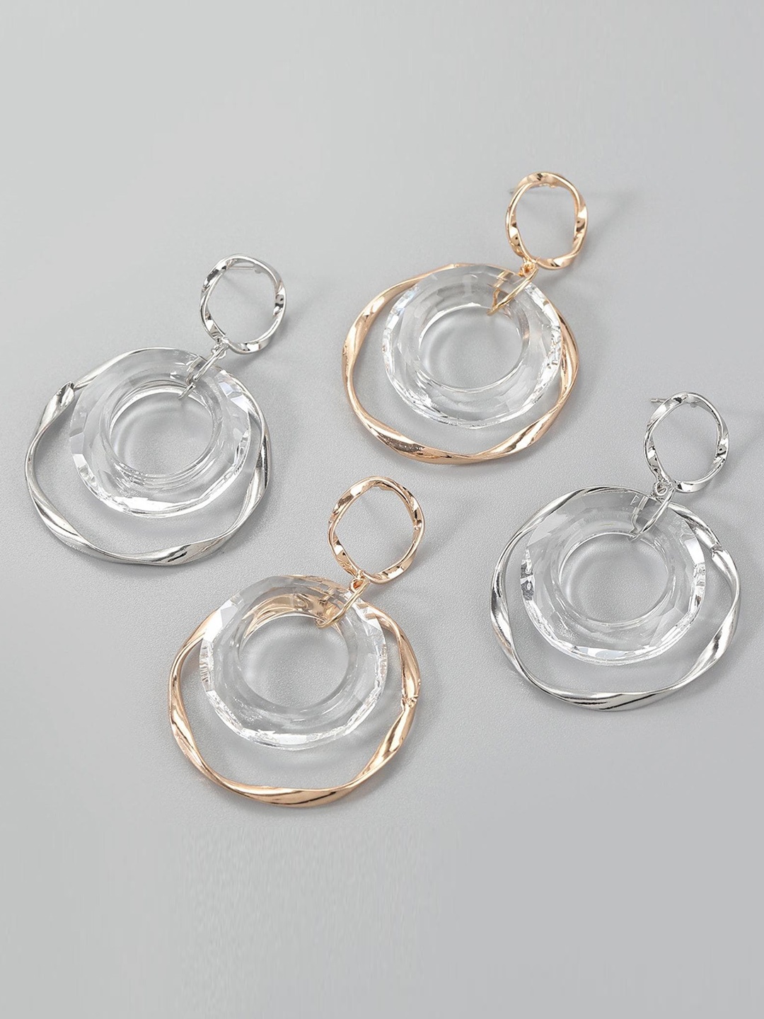 

Lyla Contemporary Drop Earrings, Silver