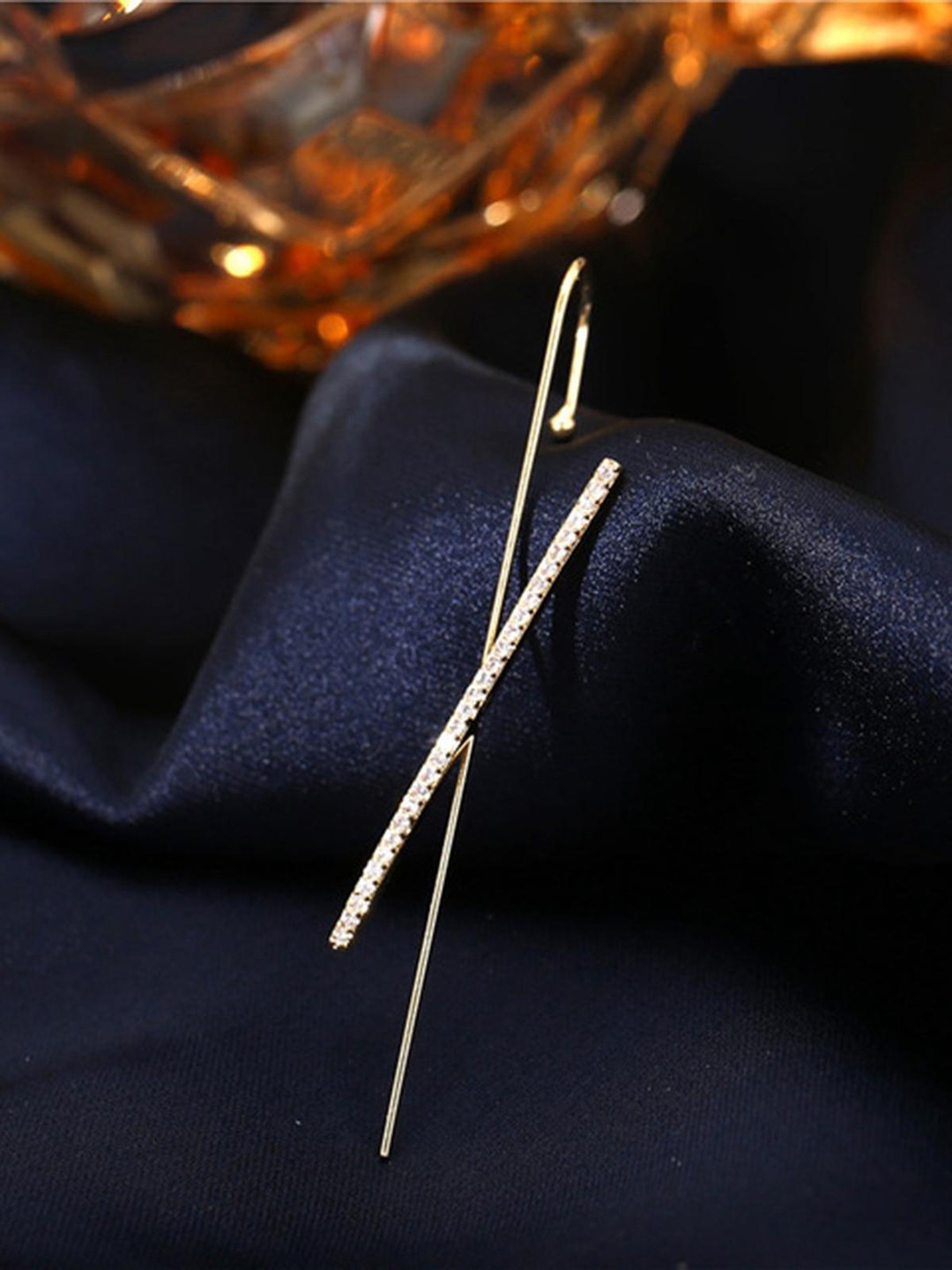 

Lyla Contemporary Drop Earrings, Gold