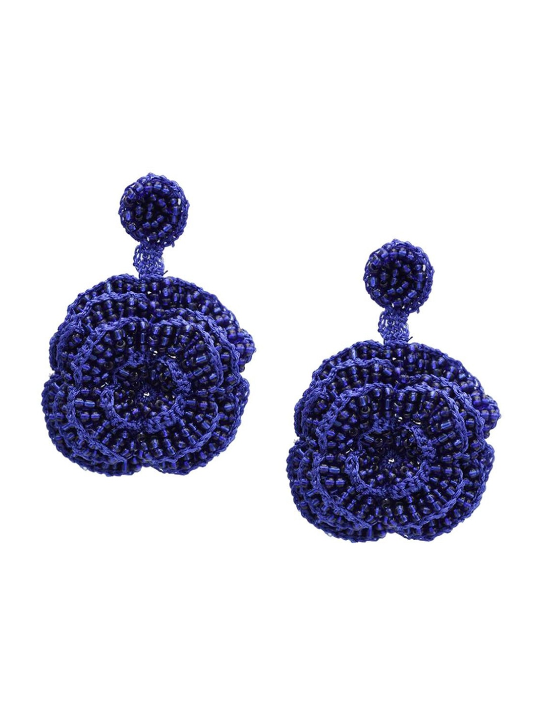 

Lyla Beads Beaded Contemporary Drop Earrings, Blue