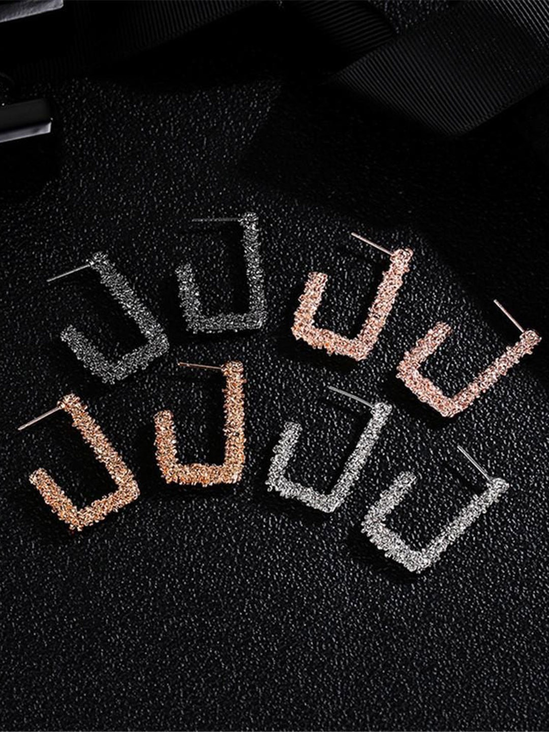 

Lyla Contemporary Drop Earrings, Rose gold