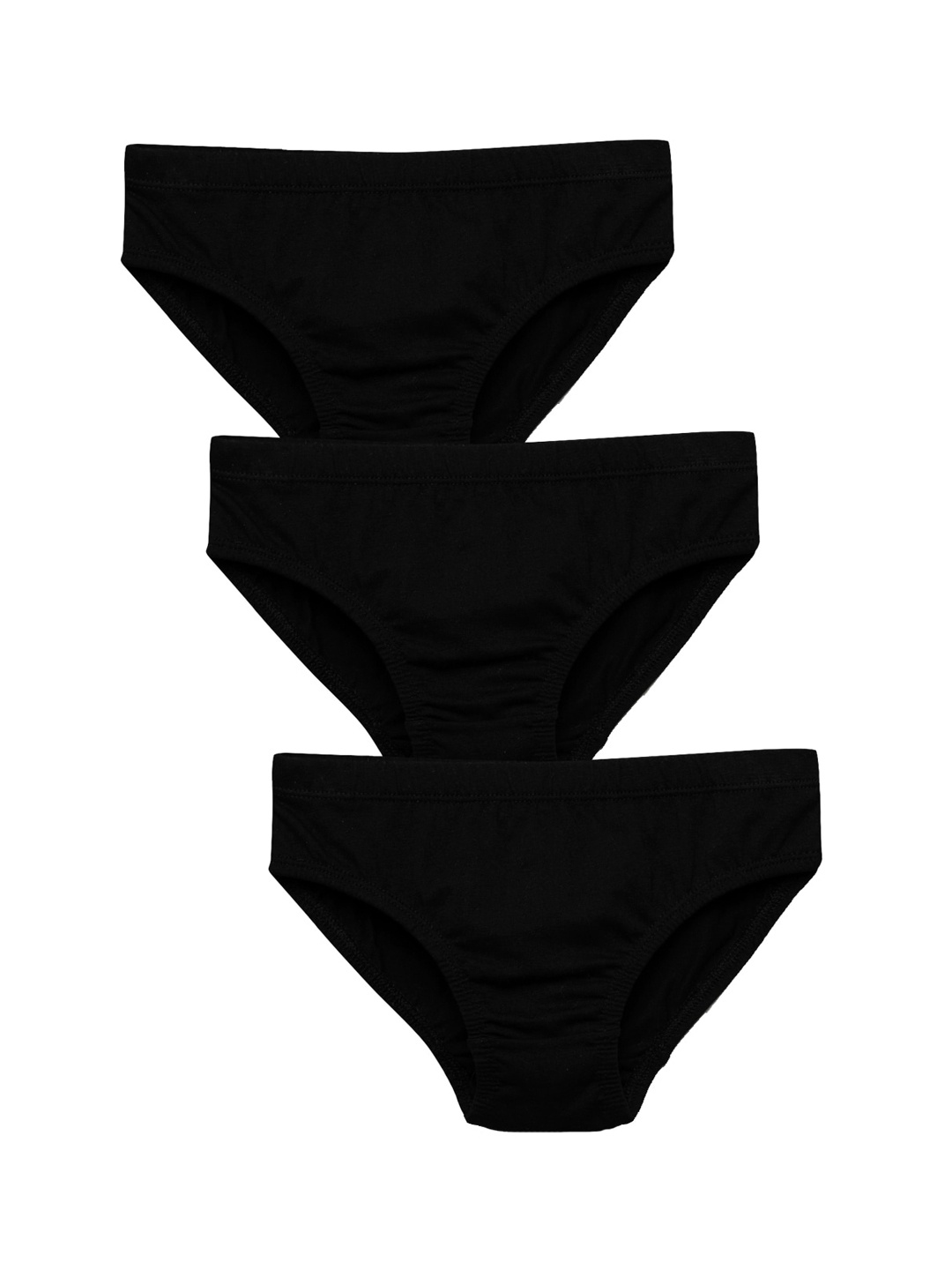 

Charm n Cherish Boys Pack Of 3 Cotton Briefs BWBRI37, Black