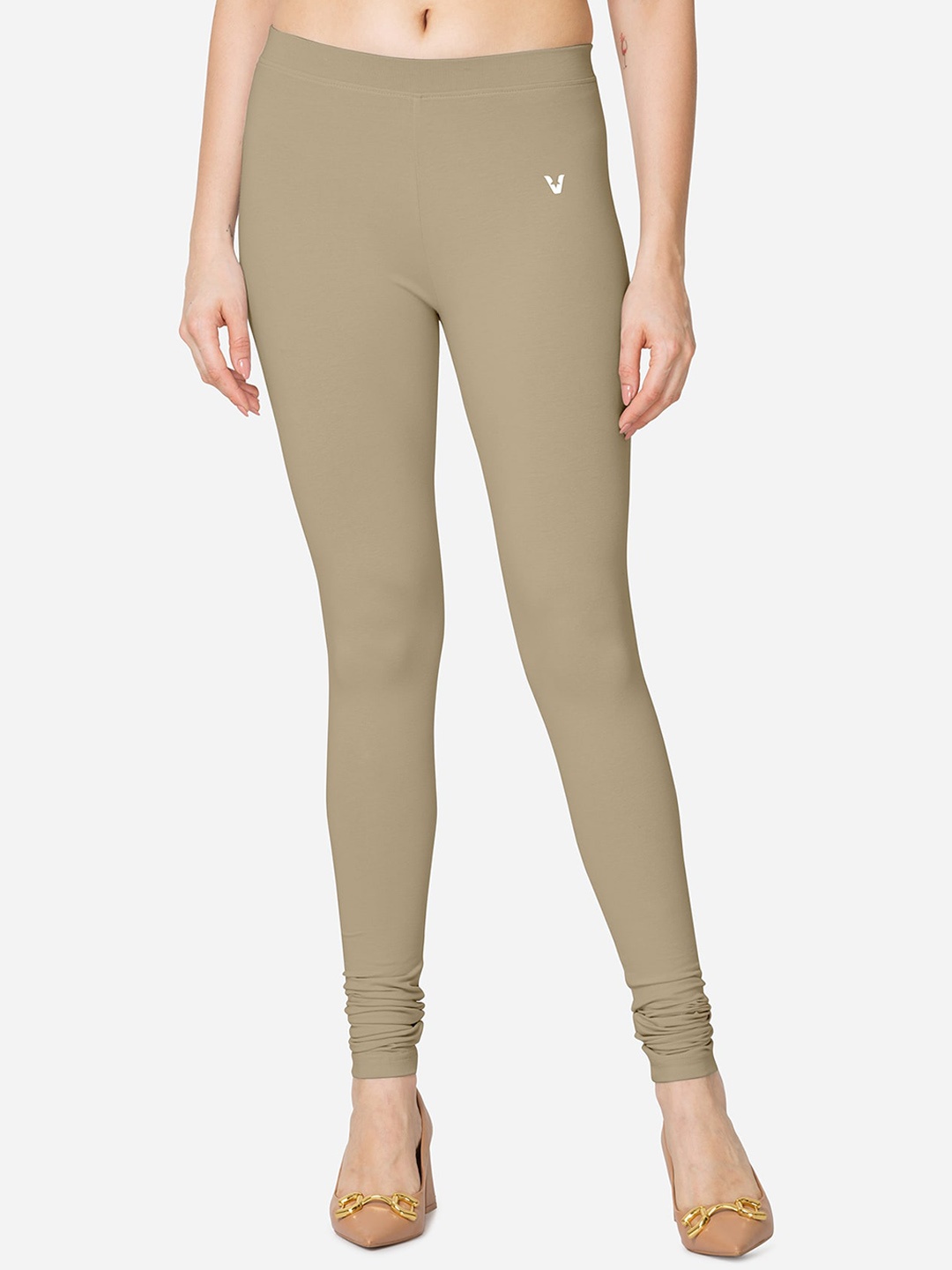 

VStar Slim-Fit Churidar-Length Leggings, Beige