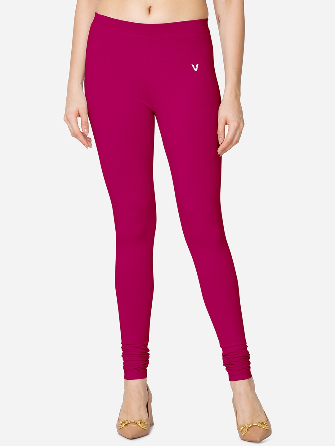 

VStar Churidar Length Stretchable Leggings, Magenta