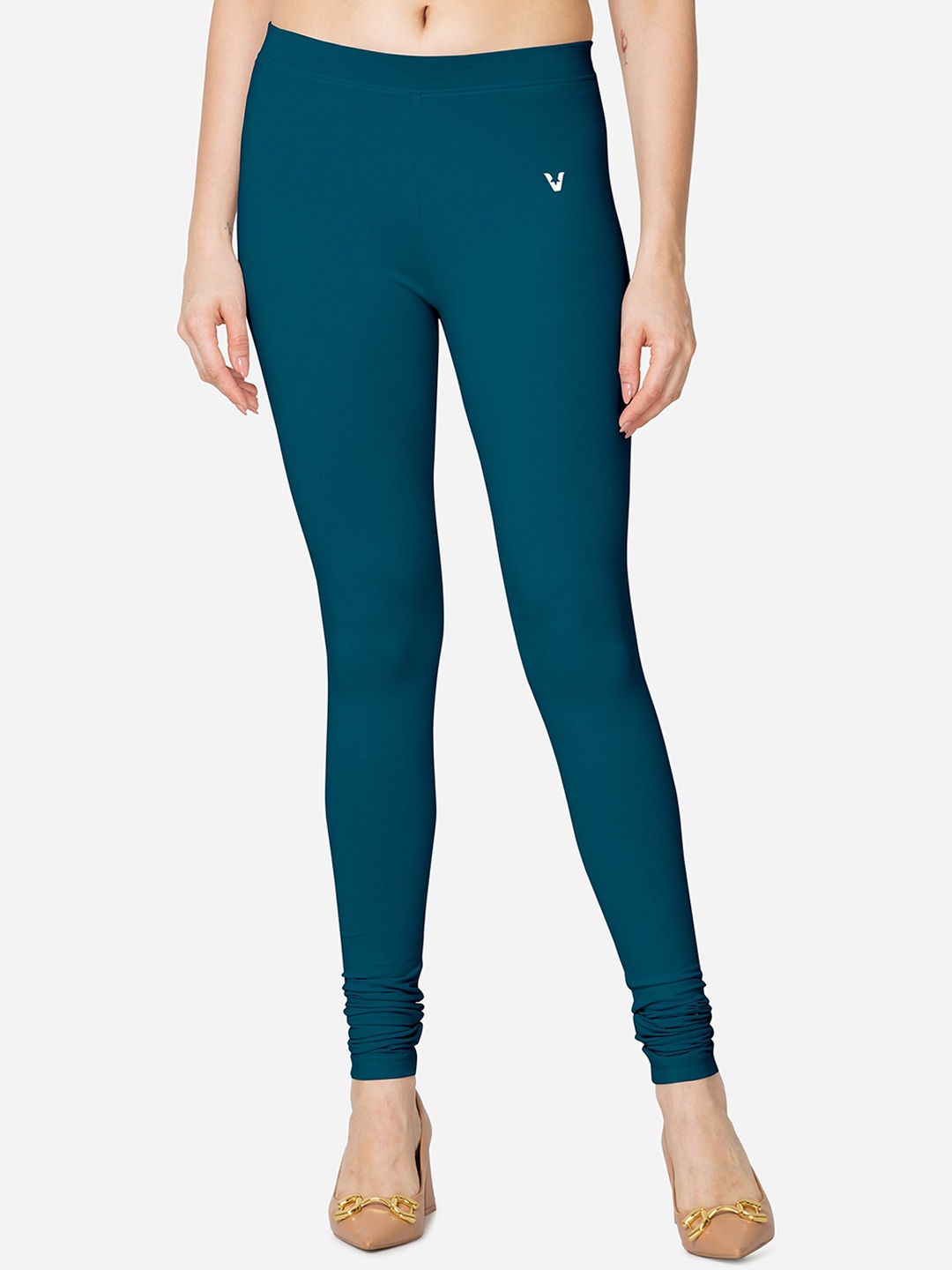 

VStar Mid-Rise Churidar-Length Leggings, Green