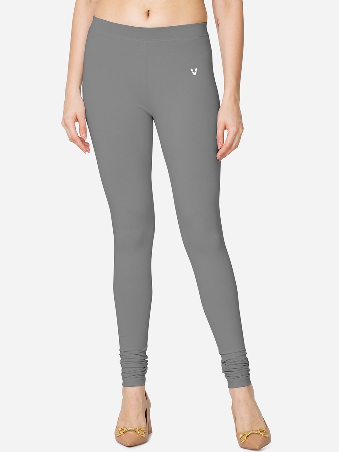 

VStar Mid-Rise Churidar-Length Leggings, Grey