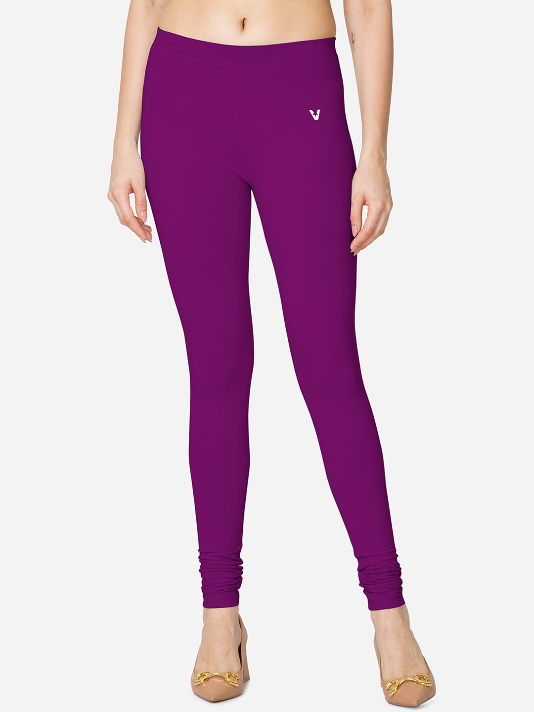 

VStar Mid-Rise Churidar-Length Leggings, Violet