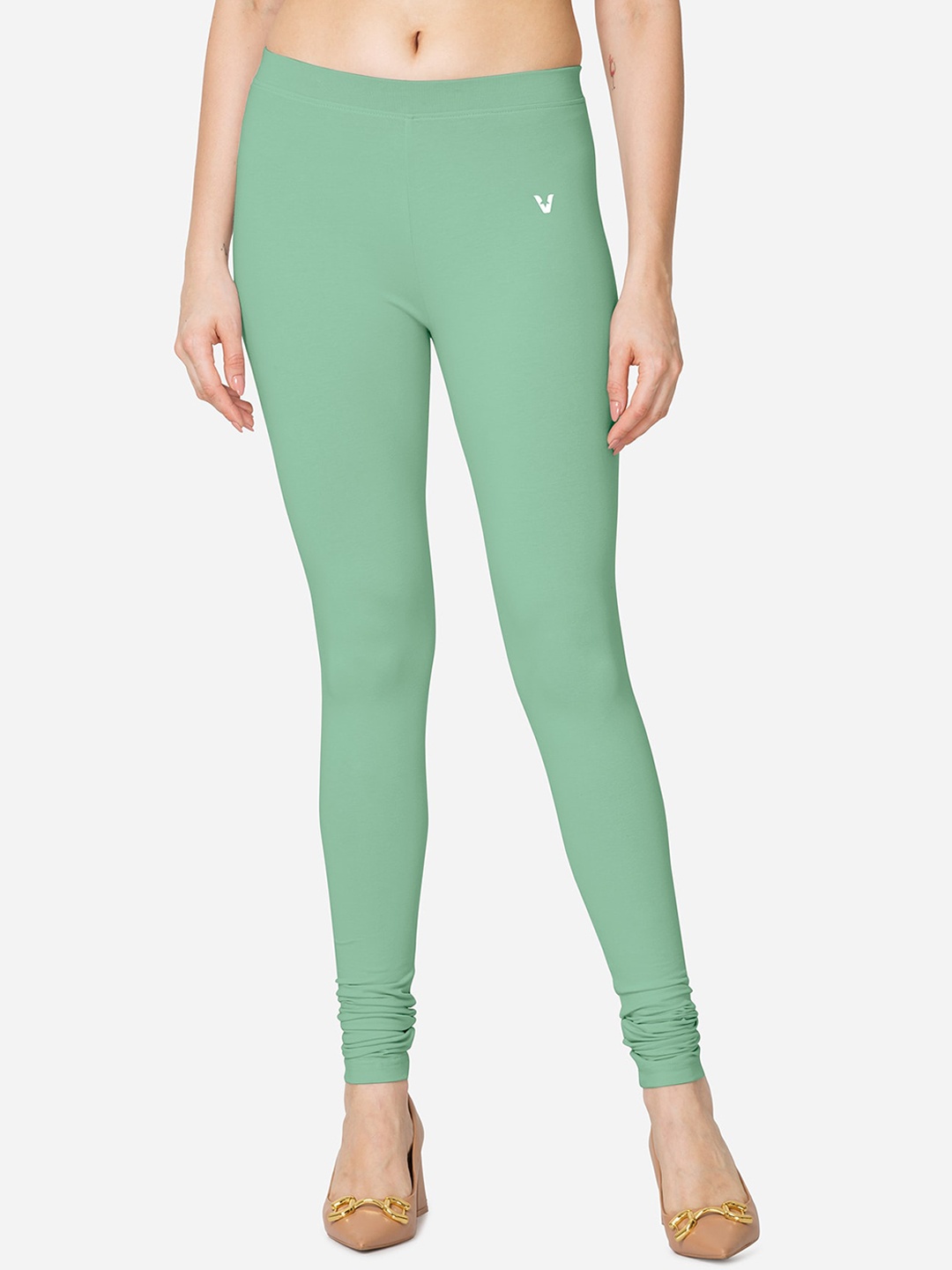 

VStar Mid-Rise Churidar-Length Leggings, Green
