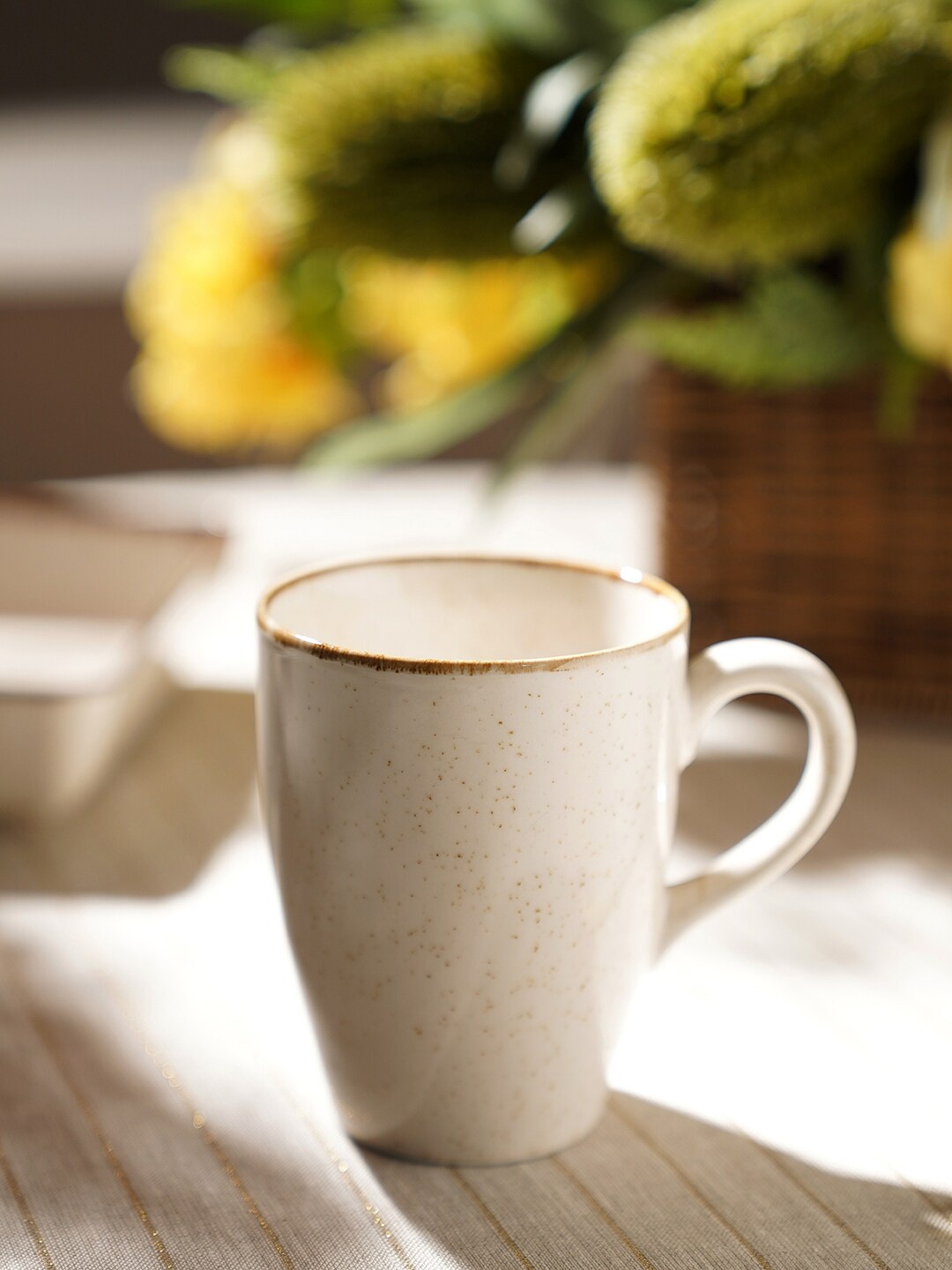 

Pure Home and Living Beige Porcelain Matte Mugs