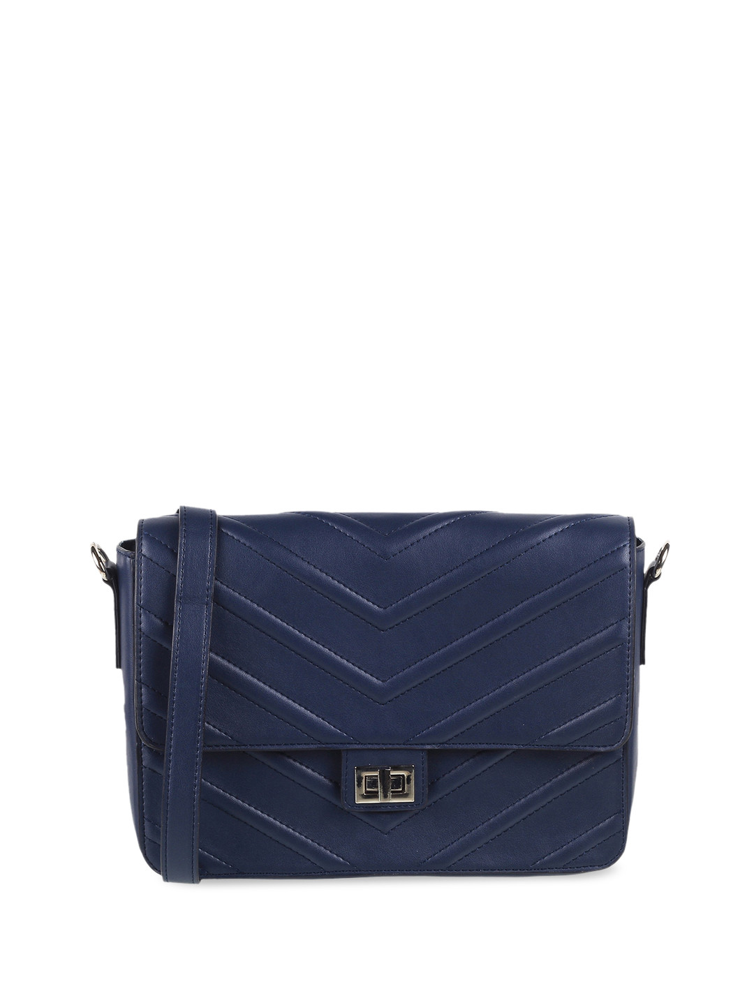 

Metro Textured Structured Sling Bag, Blue