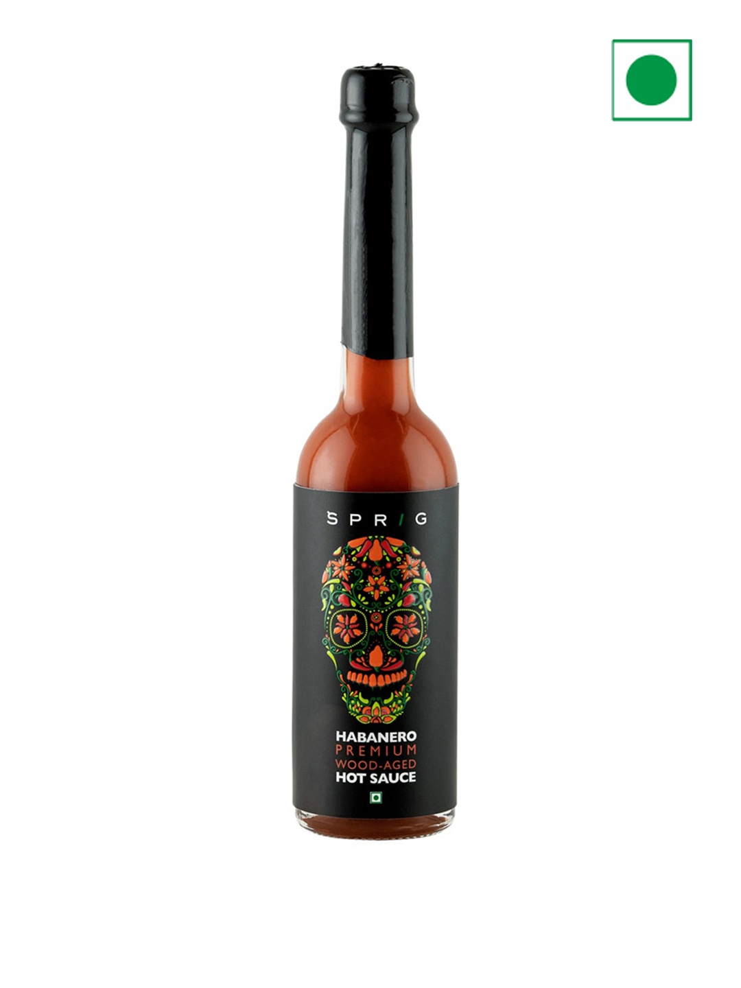 

SPRIG Habanero Premium Wood Aged Hot Sauce 100g, Brown