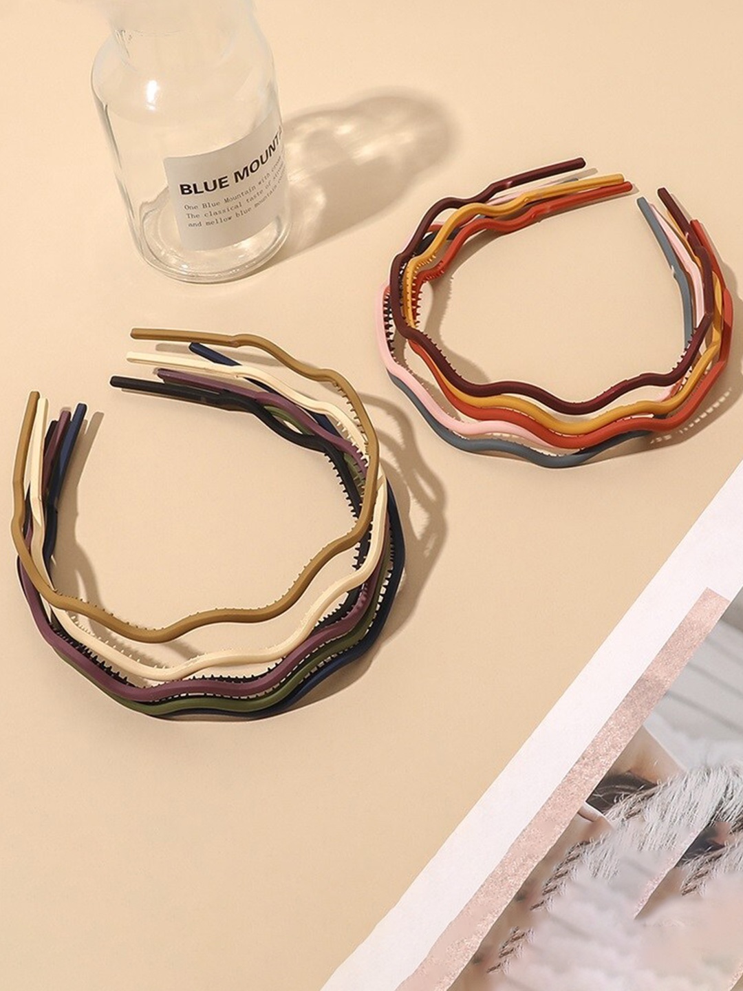 

Krelin Set of 6 Zig Zag Hairband, Red