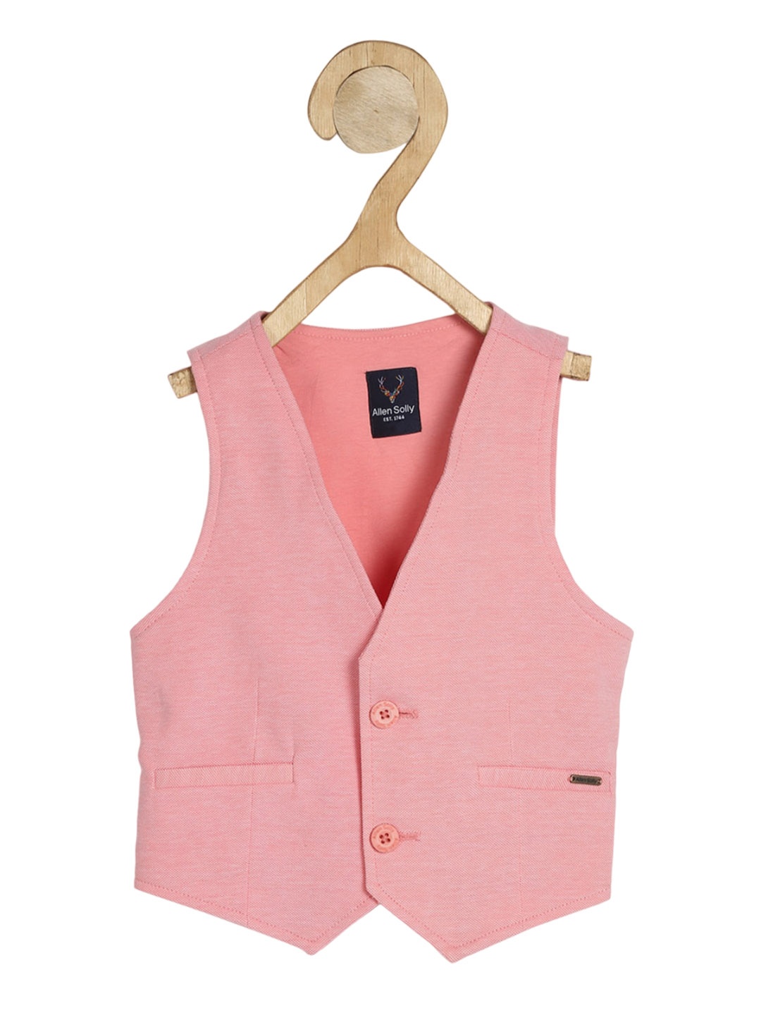 

Allen Solly Junior Boys Pure Cotton Formal Waistcoat, Pink