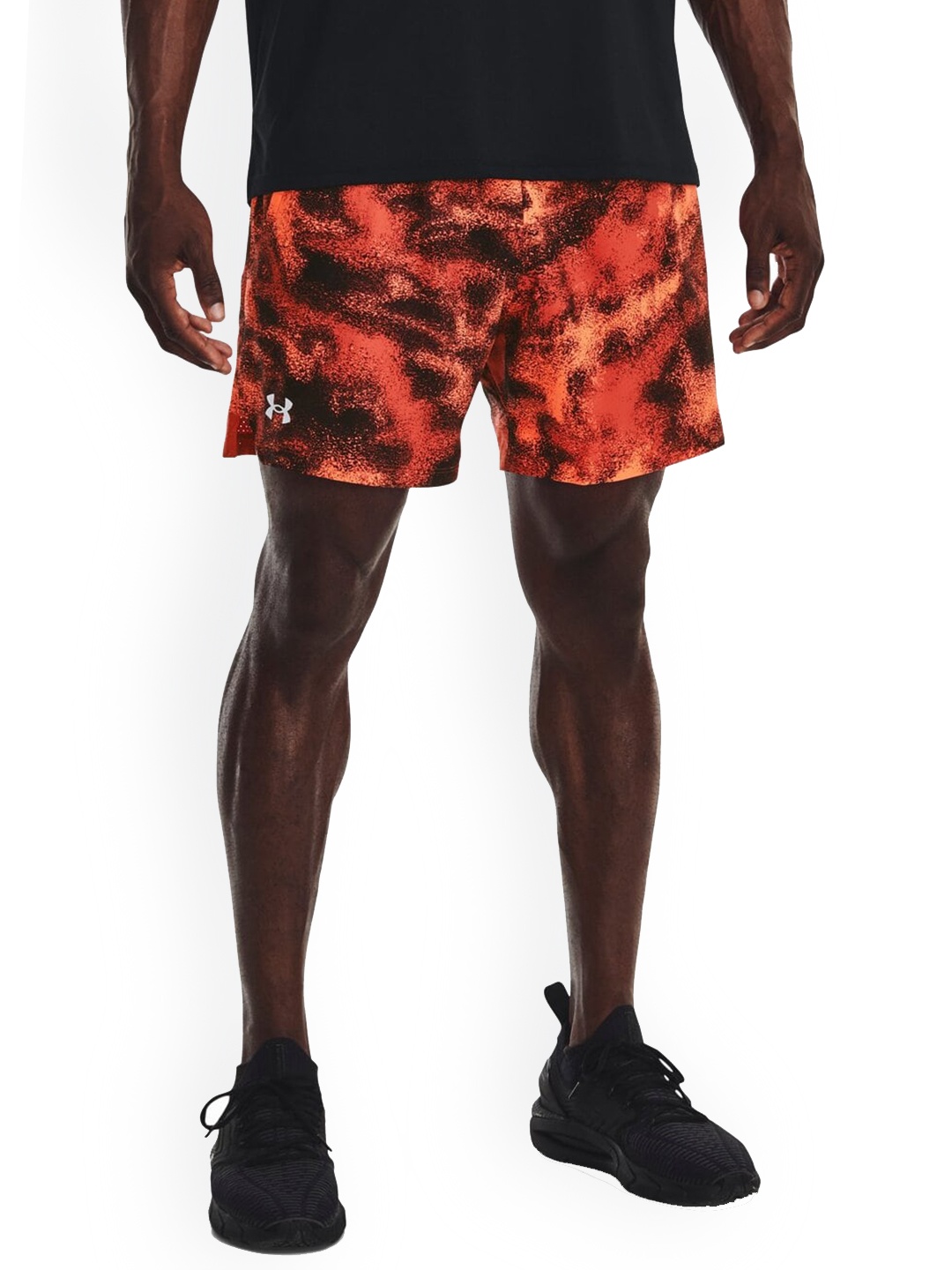 

UNDER ARMOUR Men Band Logo Printed Slim-Fit Shorts, Orange