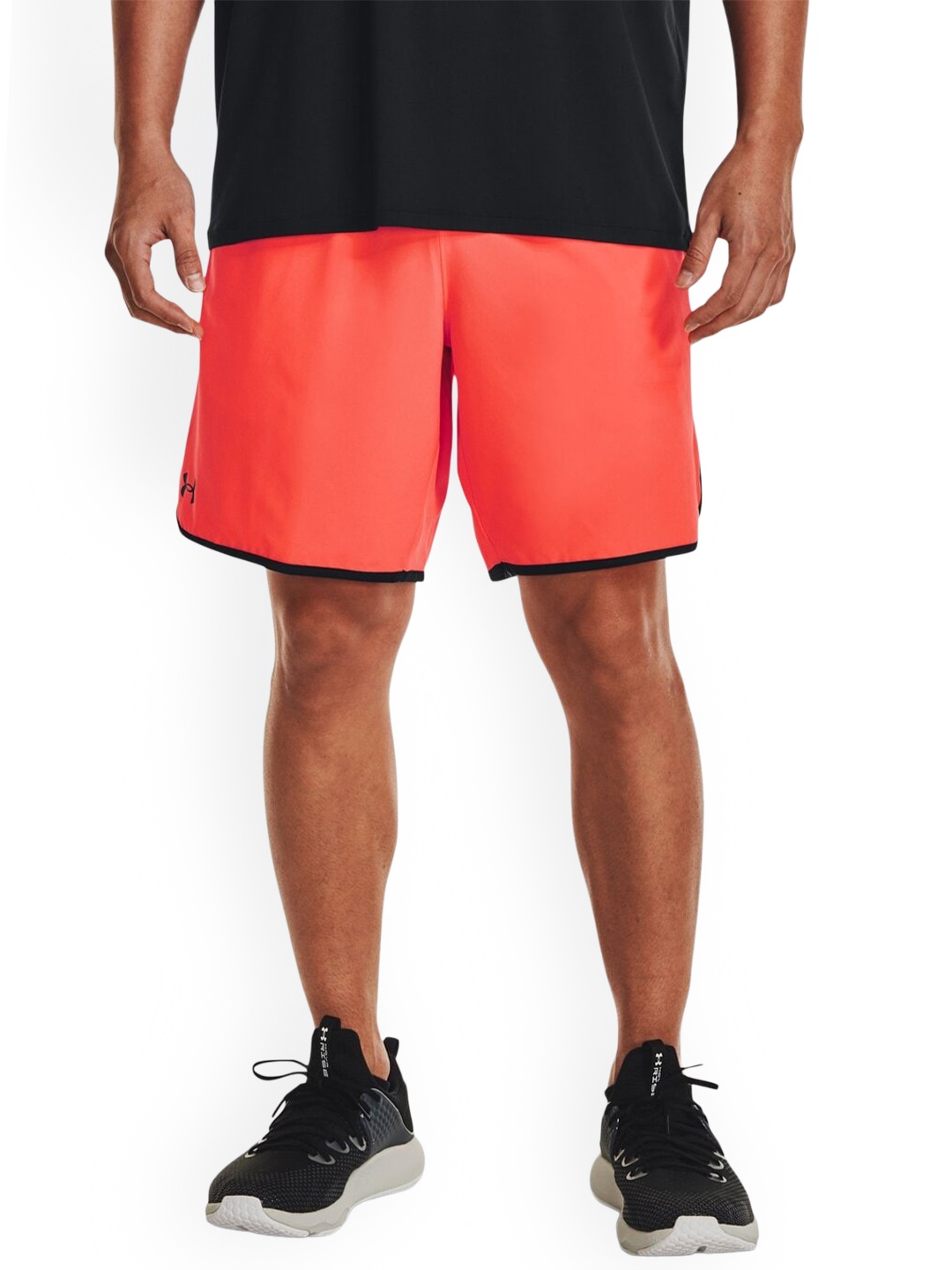 

UNDER ARMOUR Men Slim Fit HIIT Woven 8" Sports Shorts, Orange