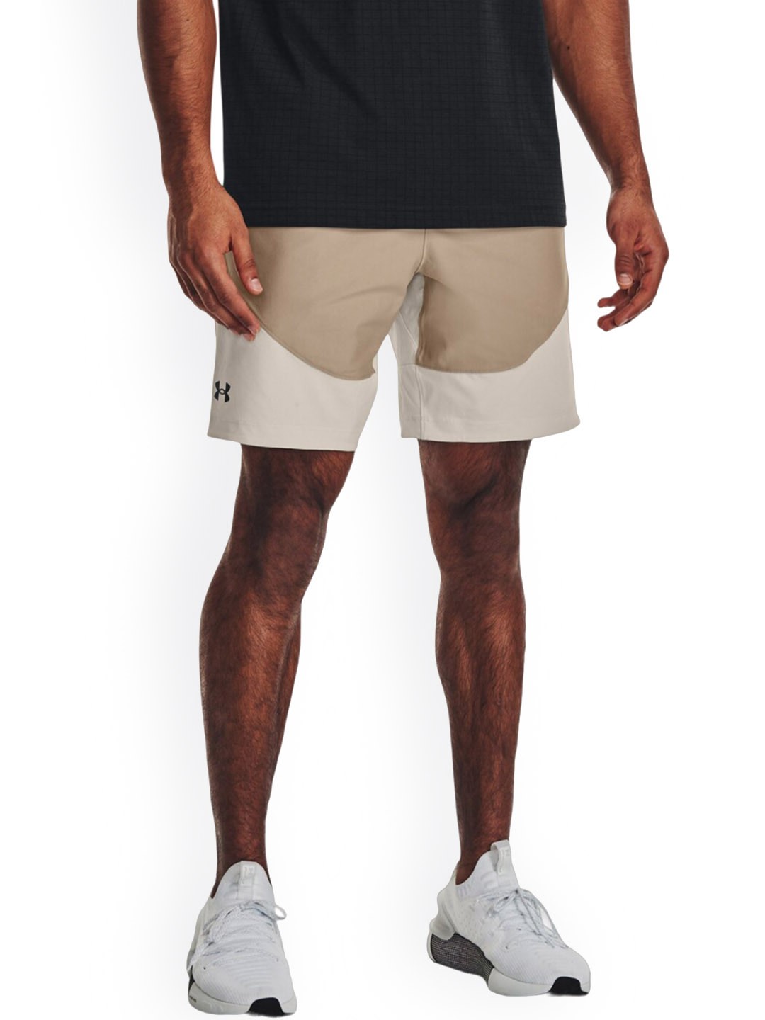 

UNDER ARMOUR Men Brand Logo Printed Slim-Fit Shorts, Brown