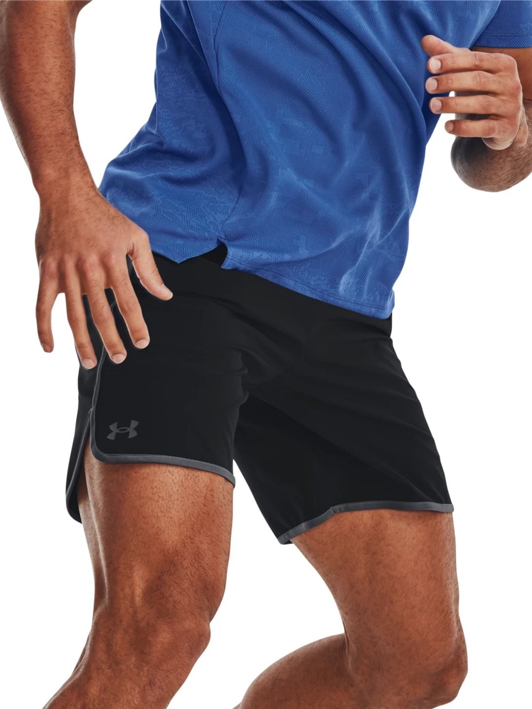

UNDER ARMOUR Men Slim-Fit Sports Shorts, Black