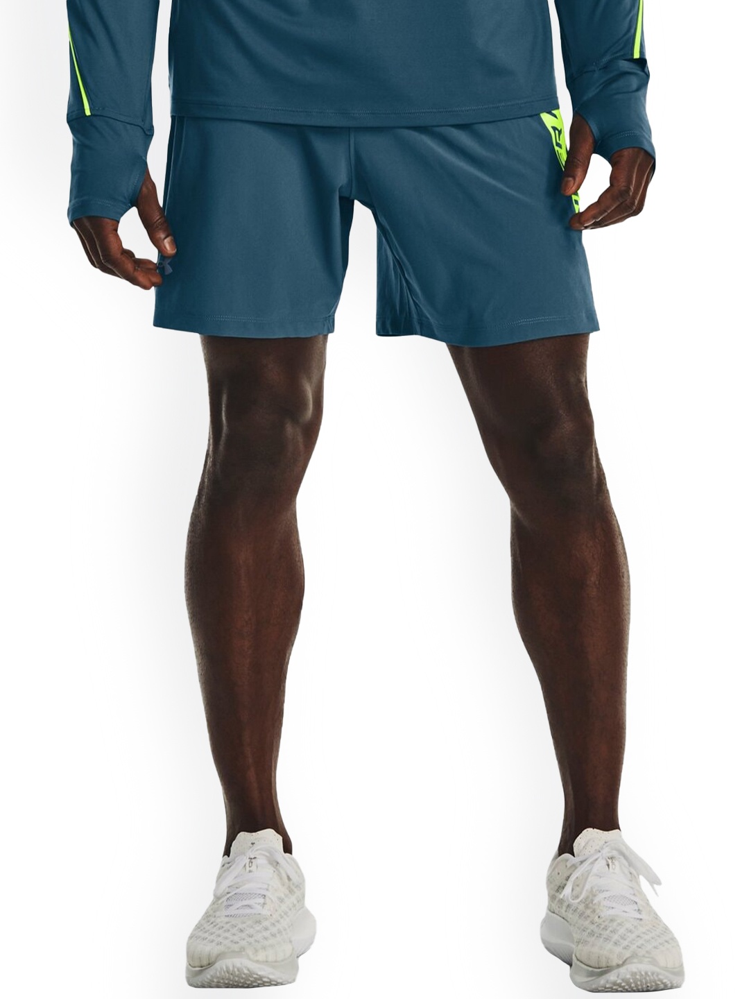 

UNDER ARMOUR Men Slim-Fit Sports Shorts, Blue
