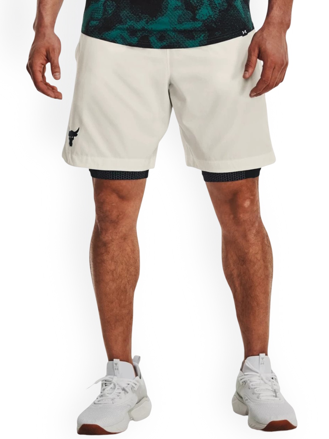 

UNDER ARMOUR Men Project Rock Woven Shorts, White