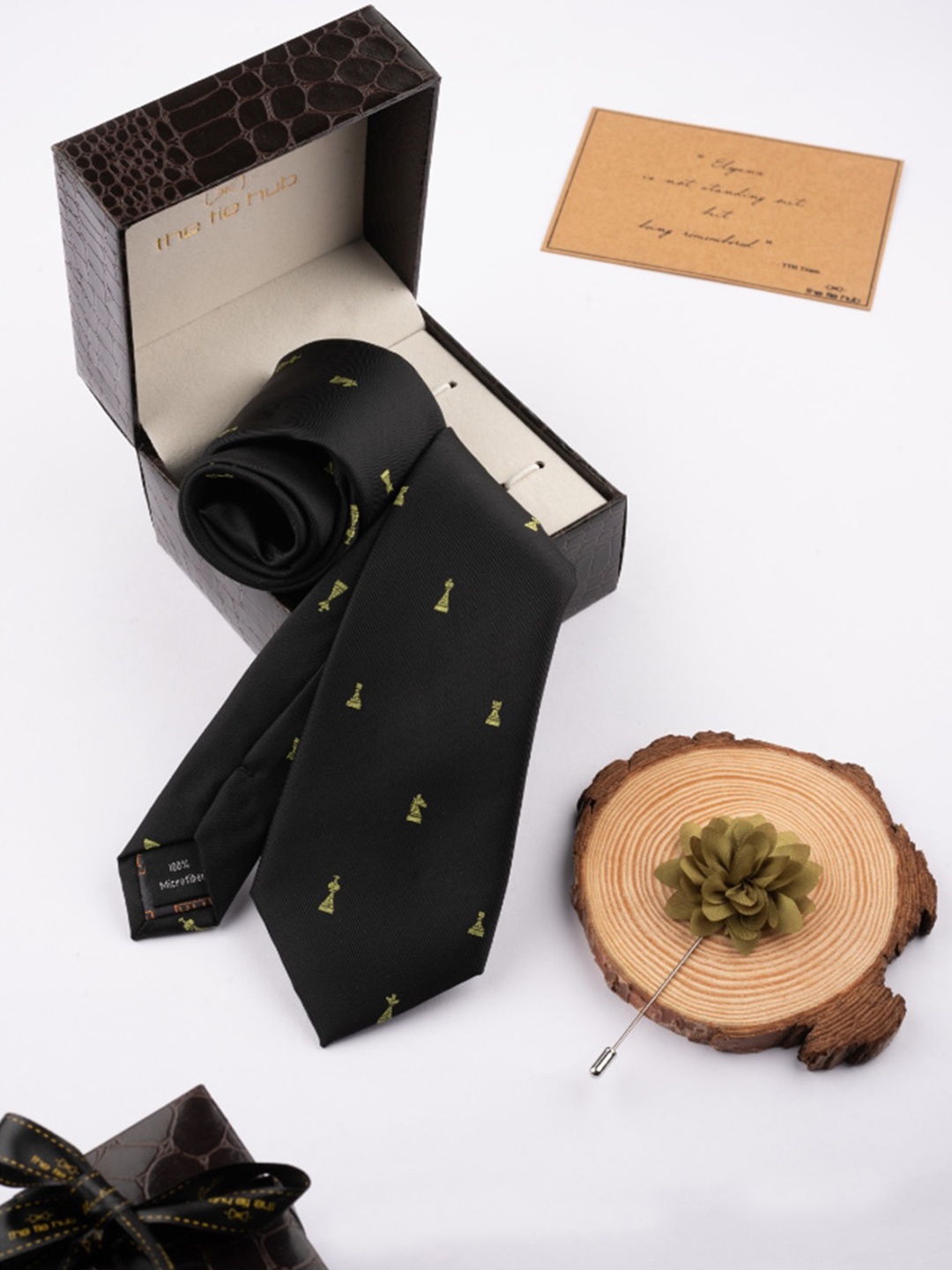 

The Tie Hub Men Accessory Gift Set, Black