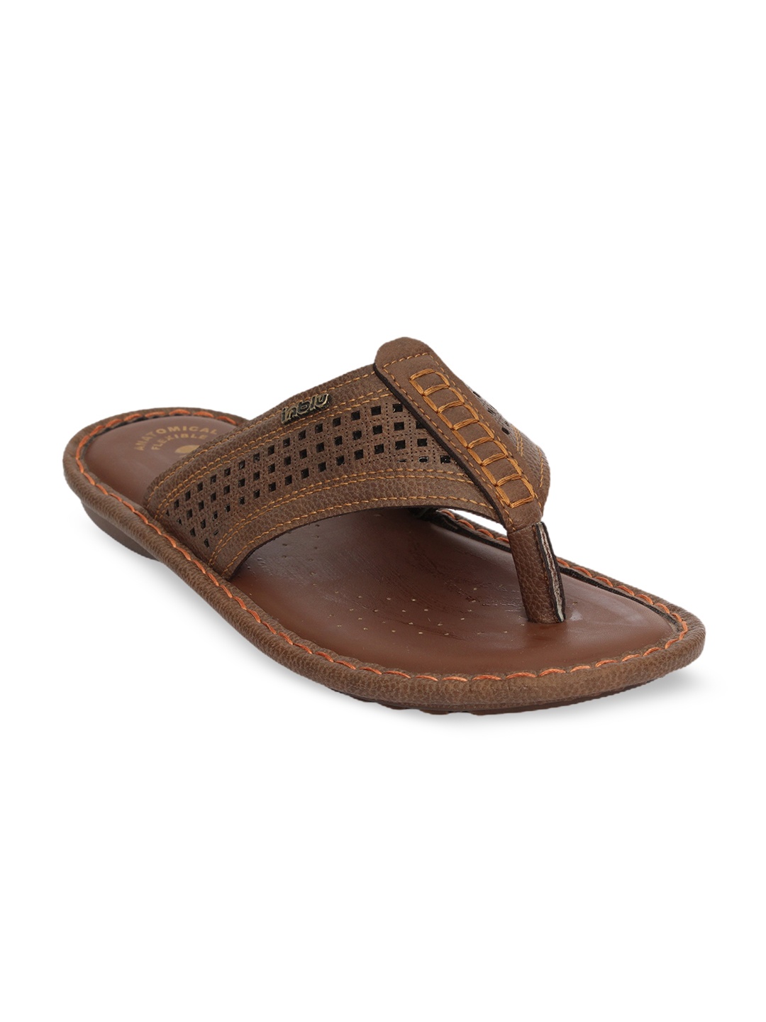 

Inblu Slip-On Lightweight & Anti-Skid Comfort Sandals, Brown