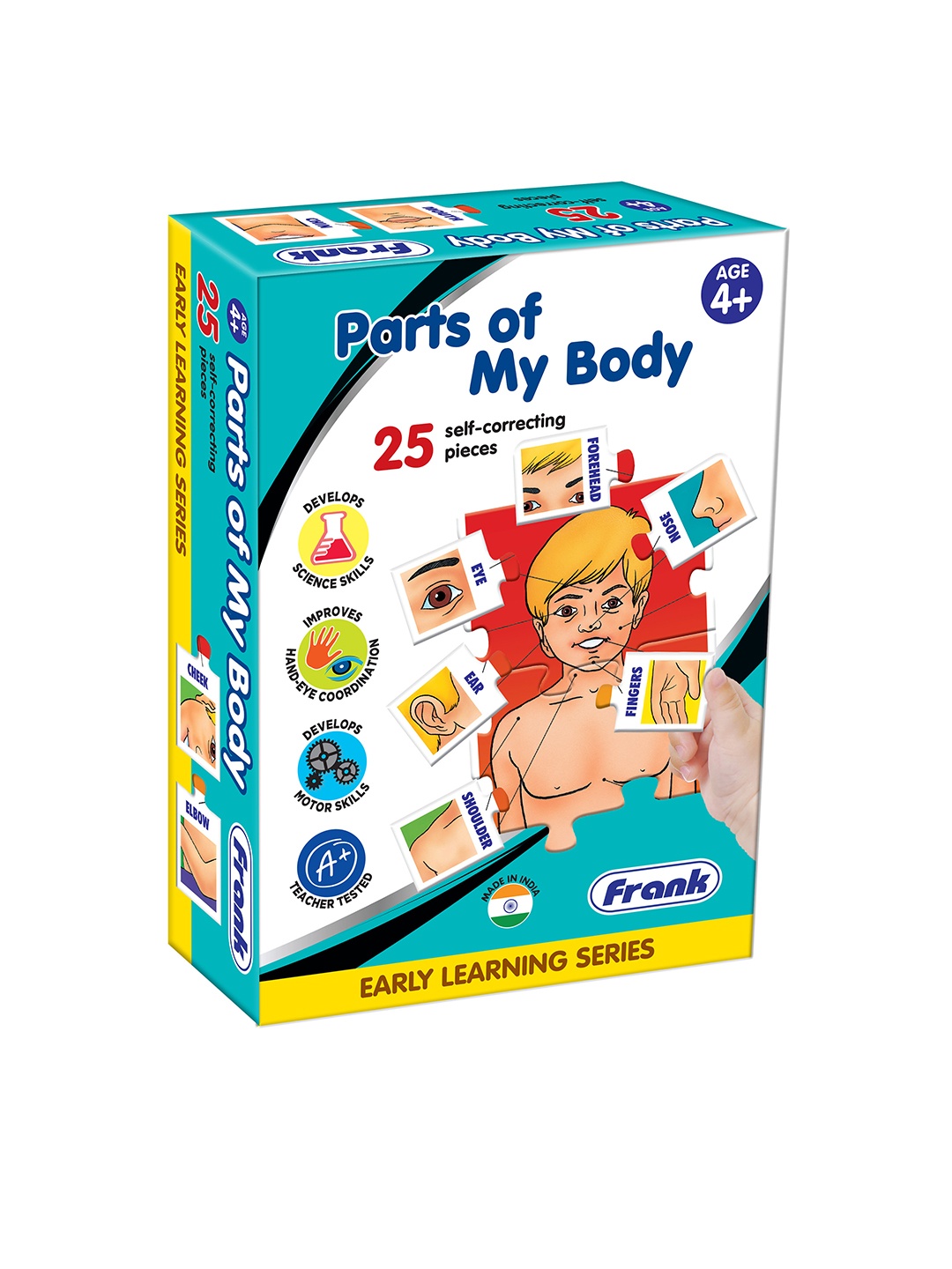 

Frank 25 Pieces Parts of My Body Early Learning Puzzle, Multi