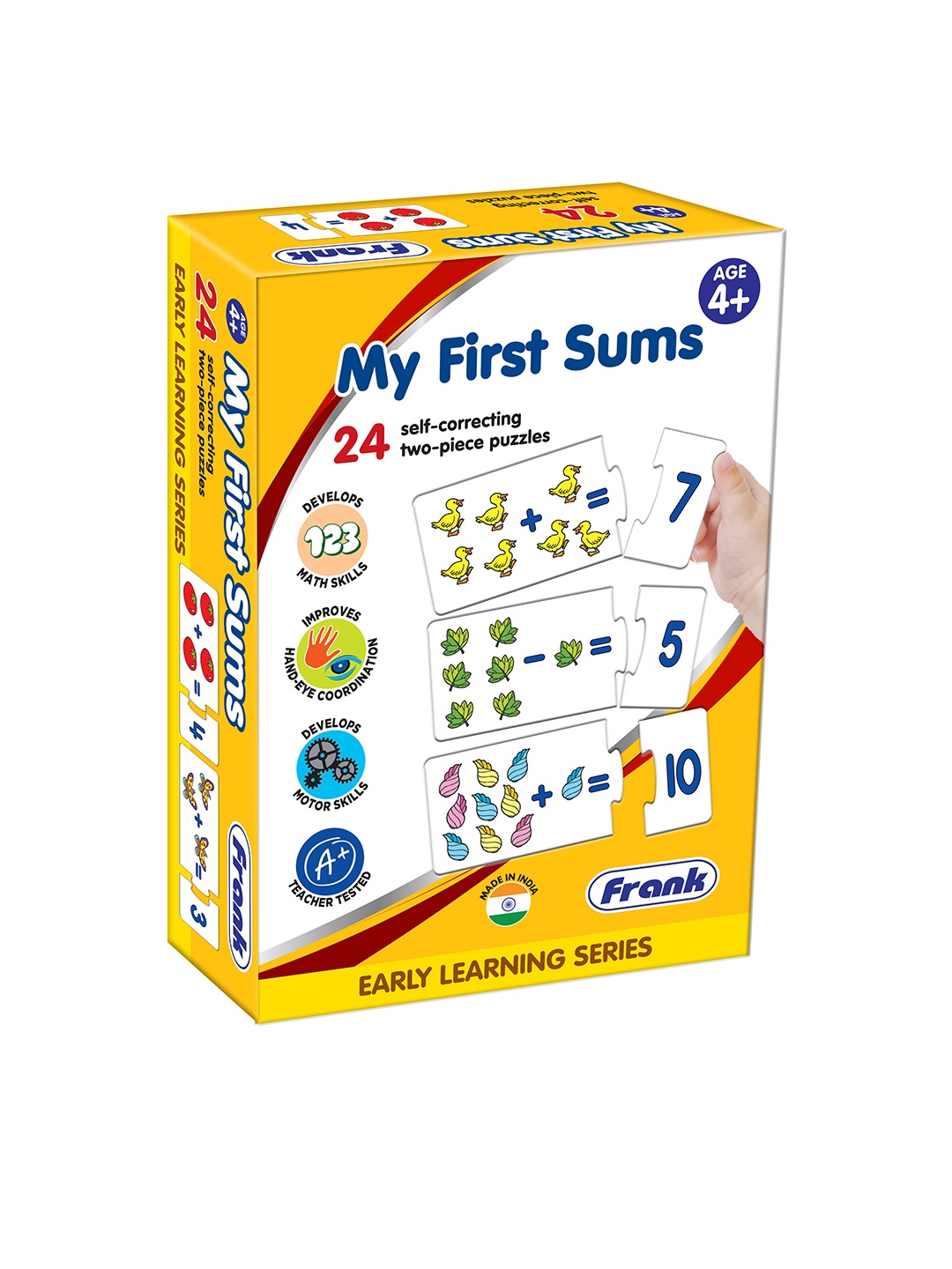 

Frank Set of 24 Two-Piece My First Sums Early Learning Puzzle, Multi