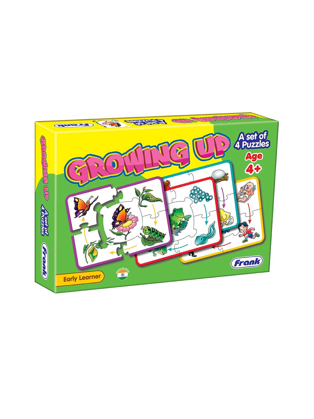 

Frank Kids Growing Up Early Learning Puzzle For Age 4+ Years, Multi