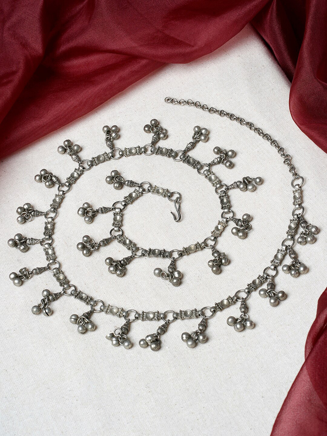 

TEEJH Silver-Plated Body Chain