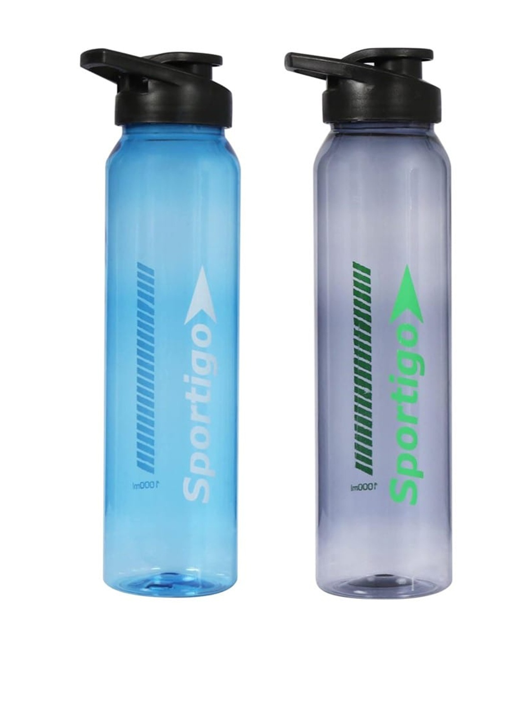 

SPORTIGO Black & Blue 2 Pieces Printed Plastic Water Bottle 1L