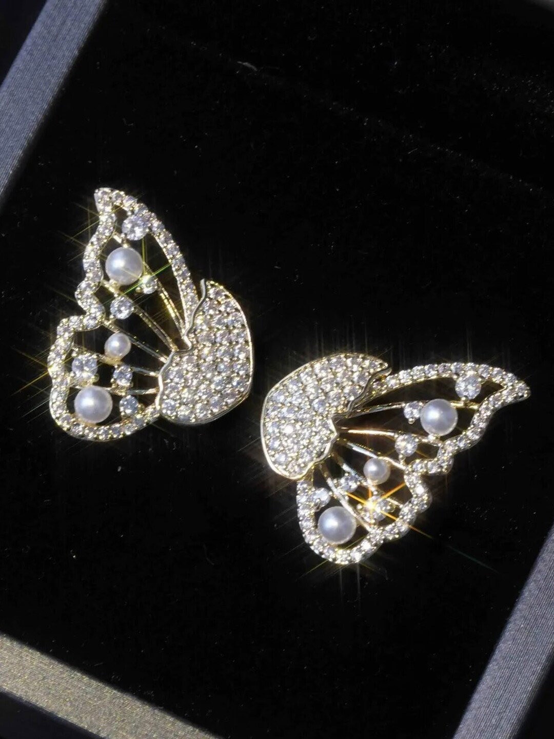 

Krelin Gold-Plated Butterfly Studs Earrings