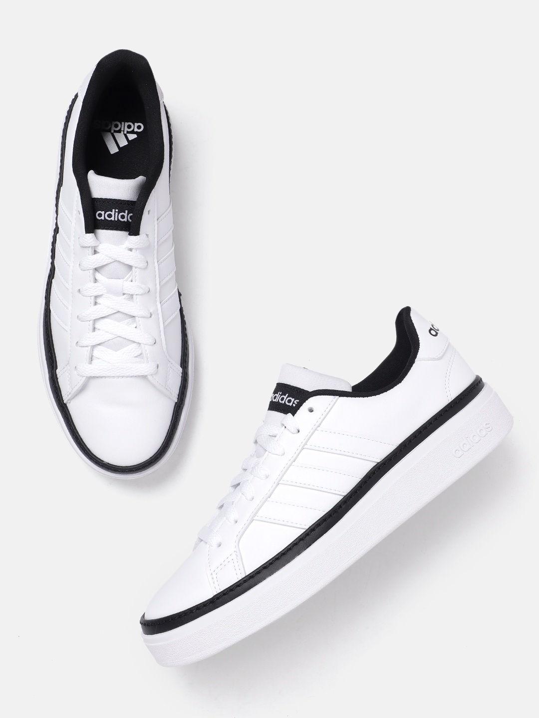 

ADIDAS Men Round-Toe Grand Court 3.0 Nxt Tennis Sneakers, White